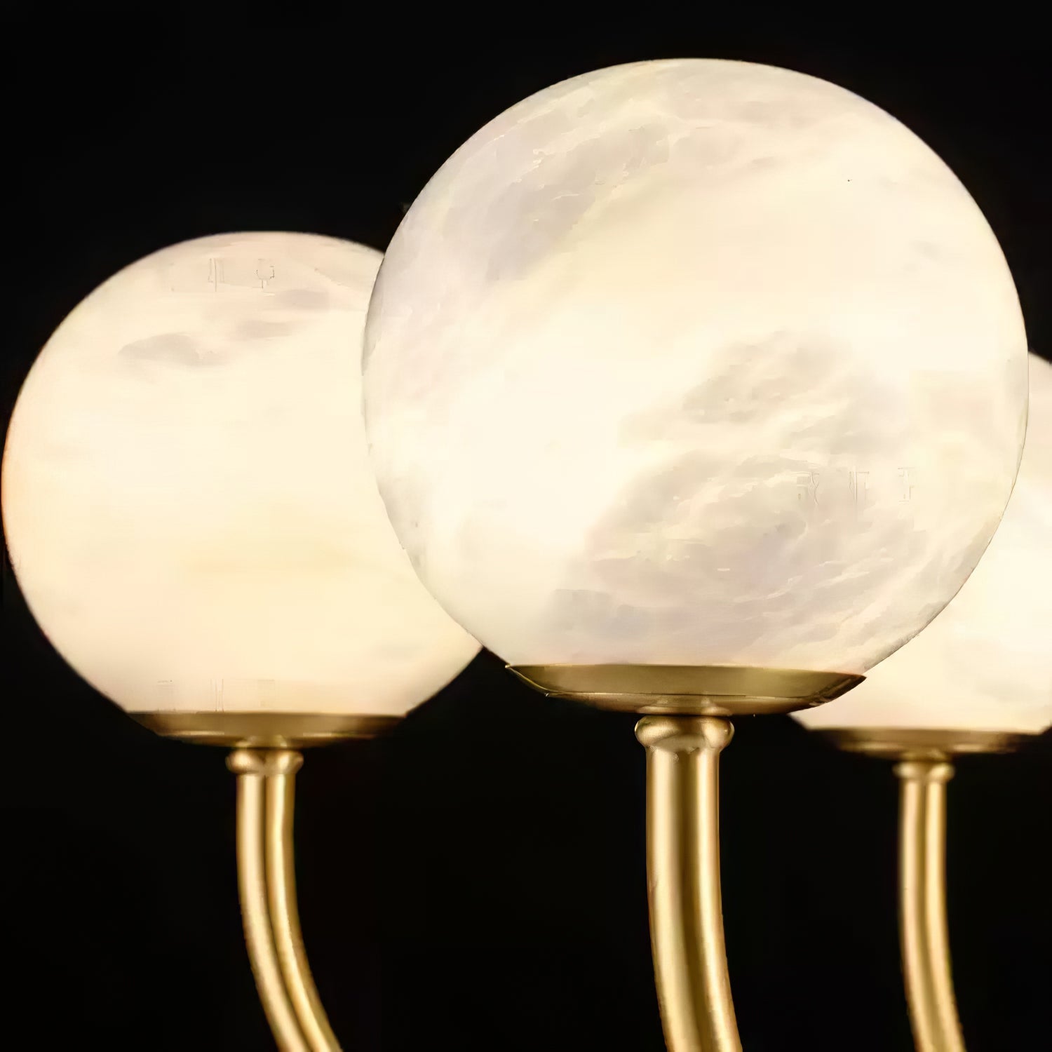Alira Vintage Alabaster Chandelier Light - Blowlighting