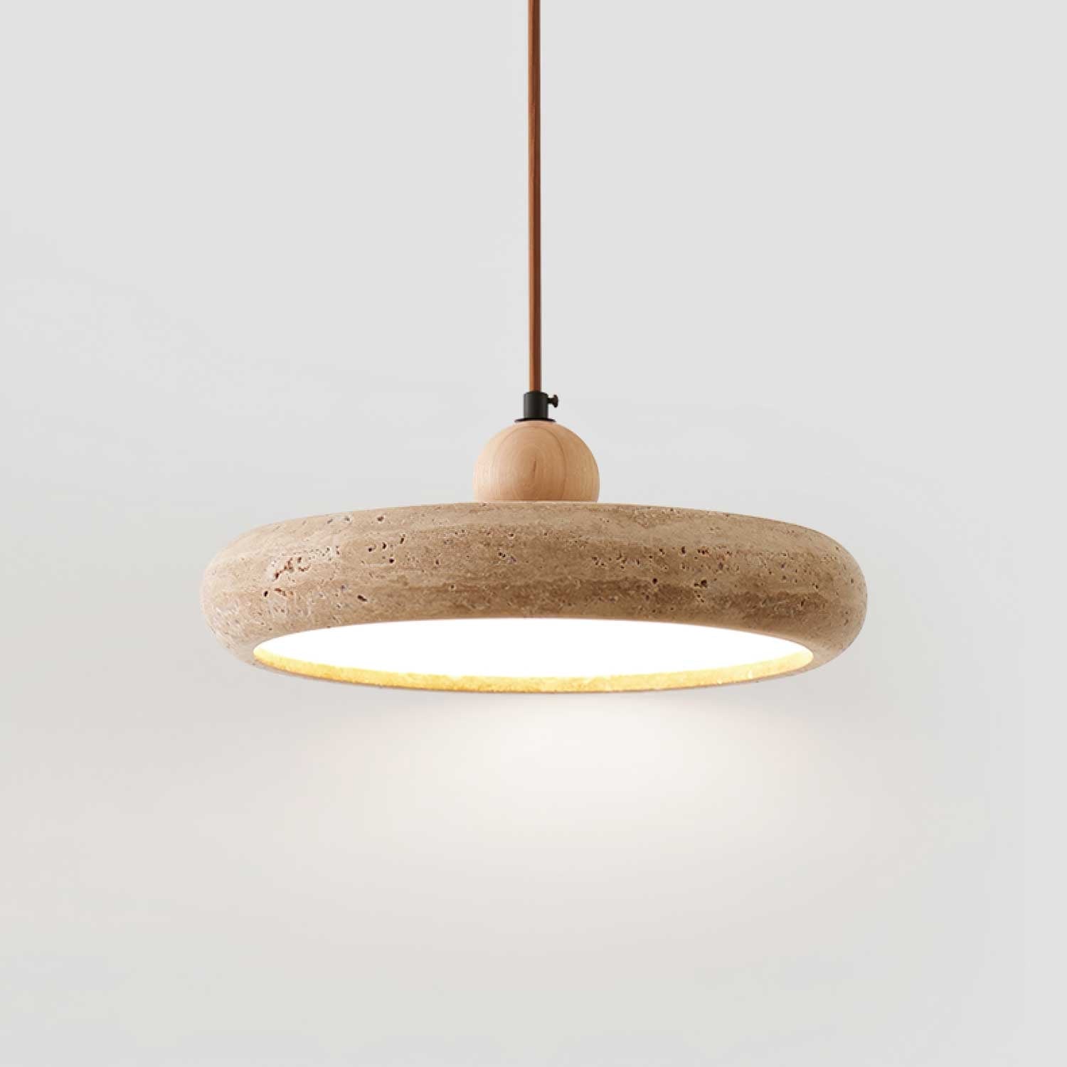 Zesolor Minimalist Travertine Pendant Light - Blowlighting