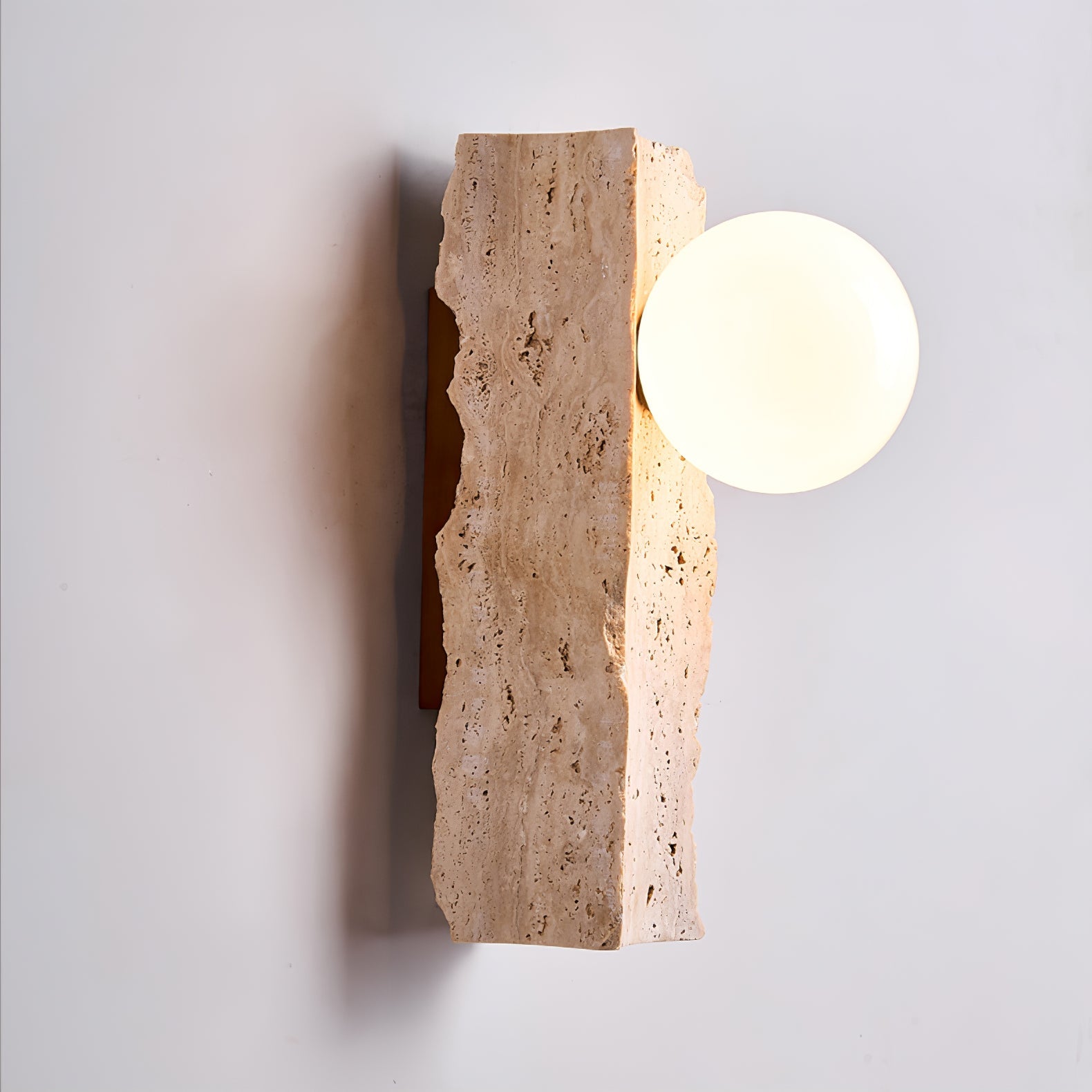 Elnoren Organic Travertine Wall Light - Blowlighting