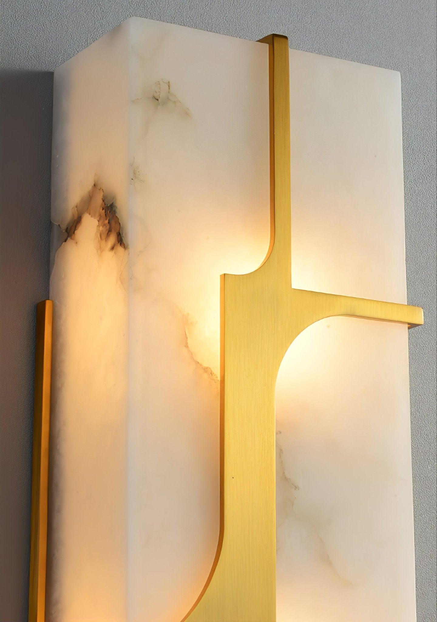 Ocarionis Geometric Alabaster Wall Light - Blowlighting