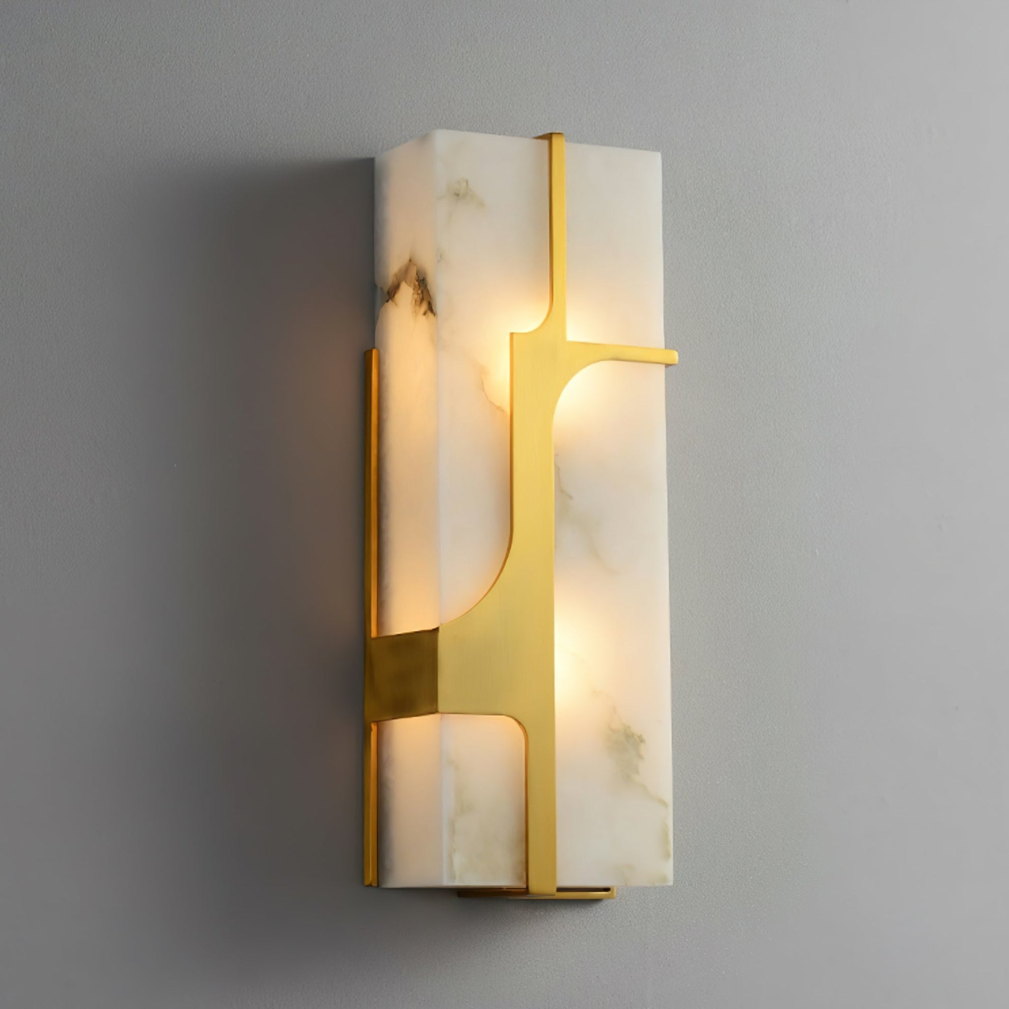Ocarionis Geometric Alabaster Wall Light - Blowlighting
