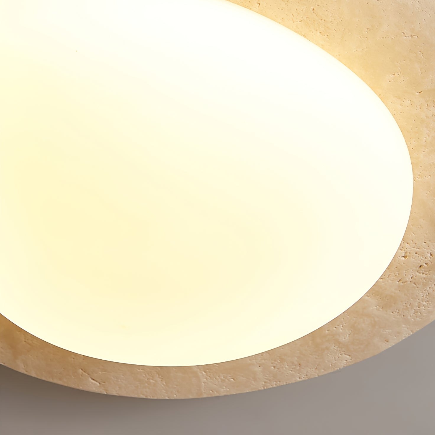 Orlaeisra Circular Travertine Ceiling Light - Blowlighting
