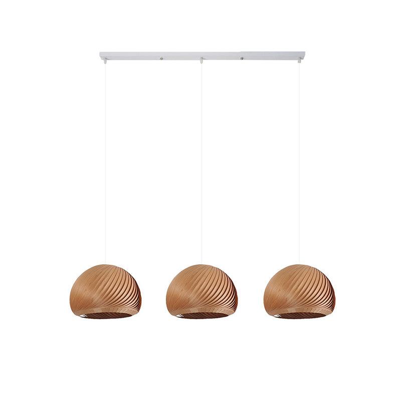 Spiral Vintage Wood Pendant Lamp - Blowlighting