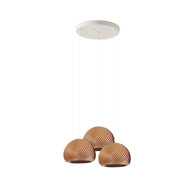 Spiral Vintage Wood Pendant Lamp - Blowlighting