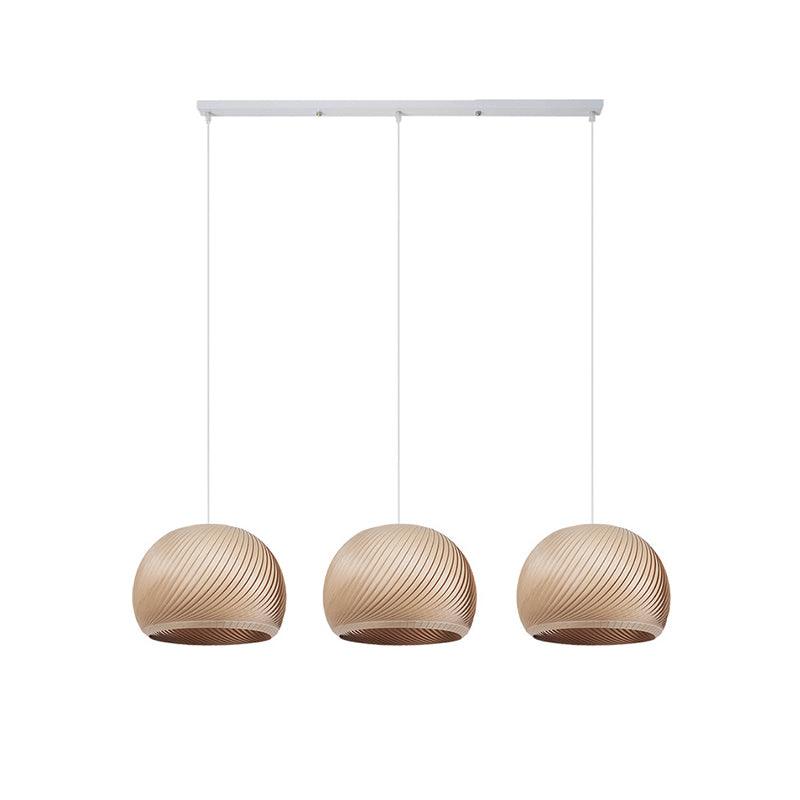 Spiral Vintage Wood Pendant Lamp - Blowlighting