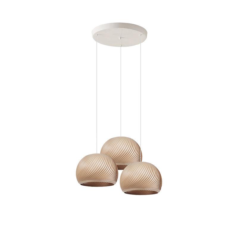 Spiral Vintage Wood Pendant Lamp - Blowlighting
