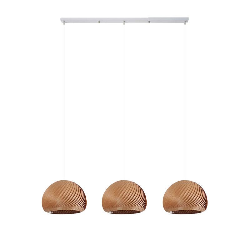 Spiral Vintage Wood Pendant Lamp - Blowlighting
