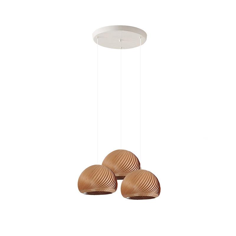 Spiral Vintage Wood Pendant Lamp - Blowlighting