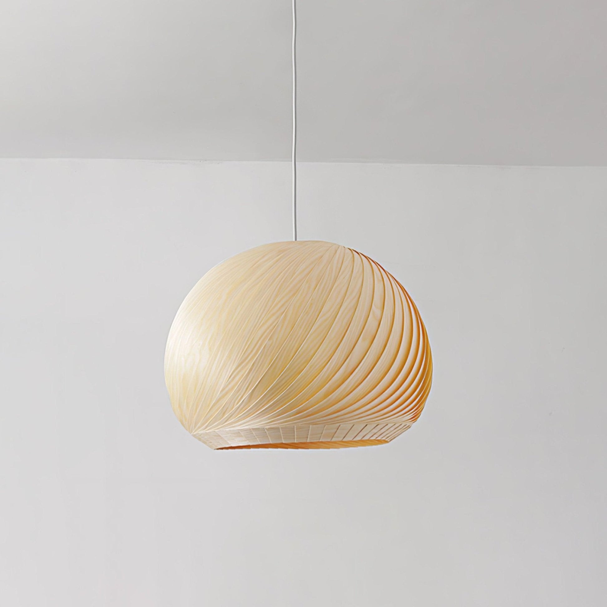 Spiral Vintage Wood Pendant Lamp - Blowlighting