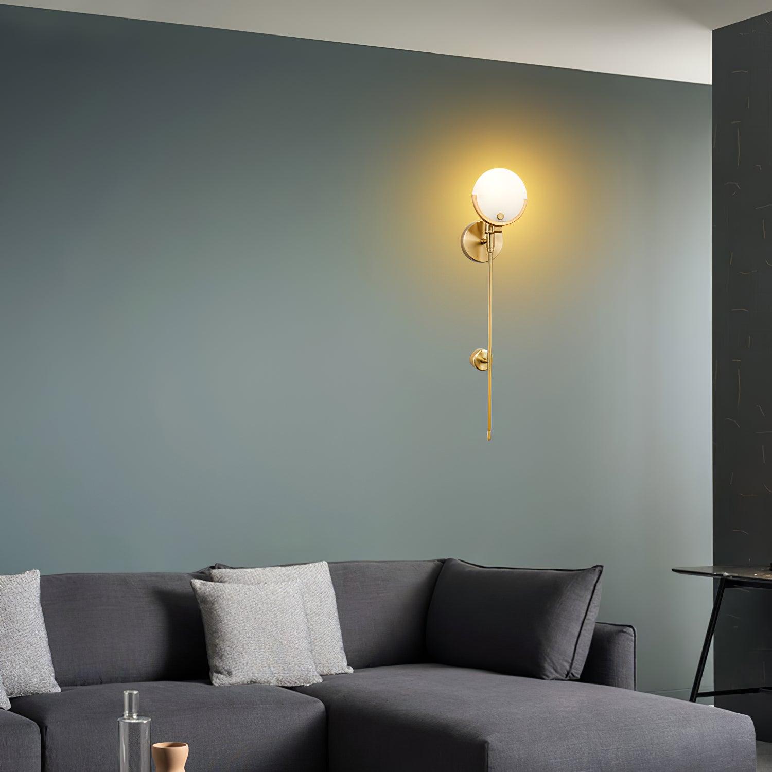 Zavarara Sphere Alabaster Wall Light - Blowlighting
