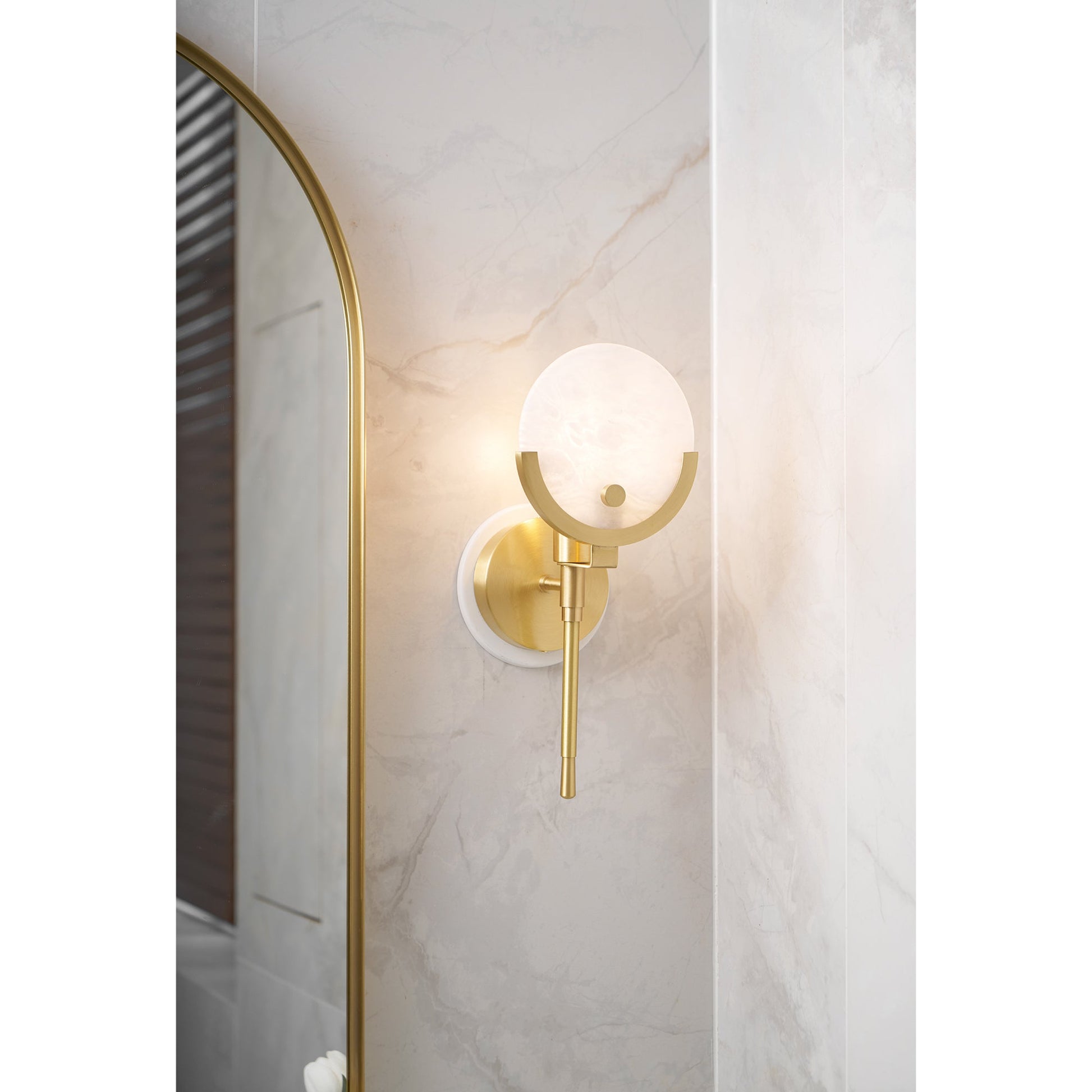 Zavarara Sphere Alabaster Wall Light - Blowlighting