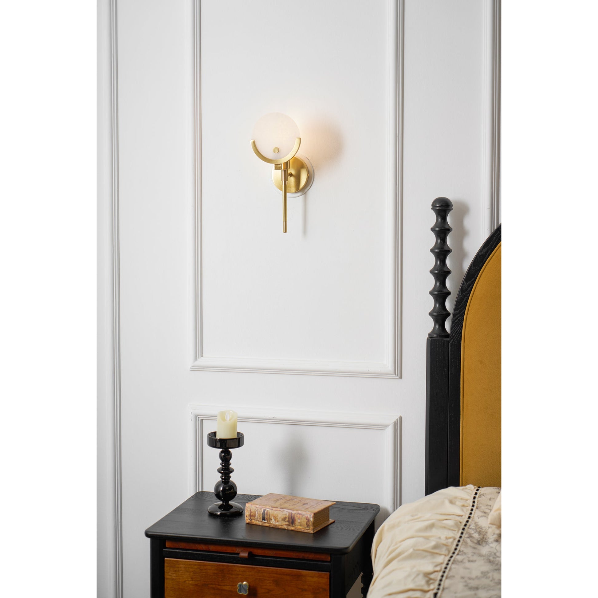 Zavarara Sphere Alabaster Wall Light - Blowlighting