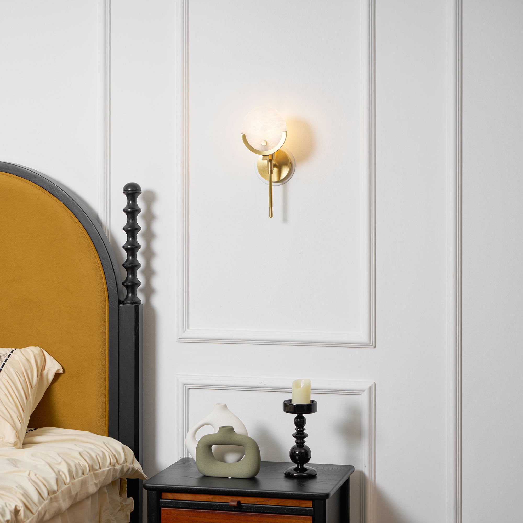 Zavarara Sphere Alabaster Wall Light - Blowlighting