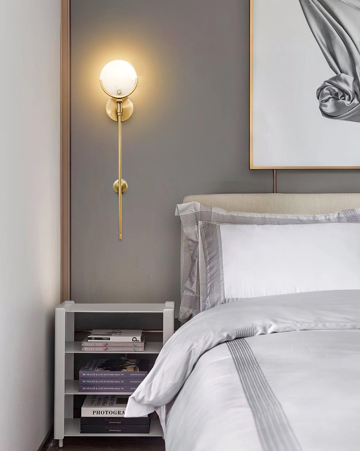 Zavarara Sphere Alabaster Wall Light - Blowlighting