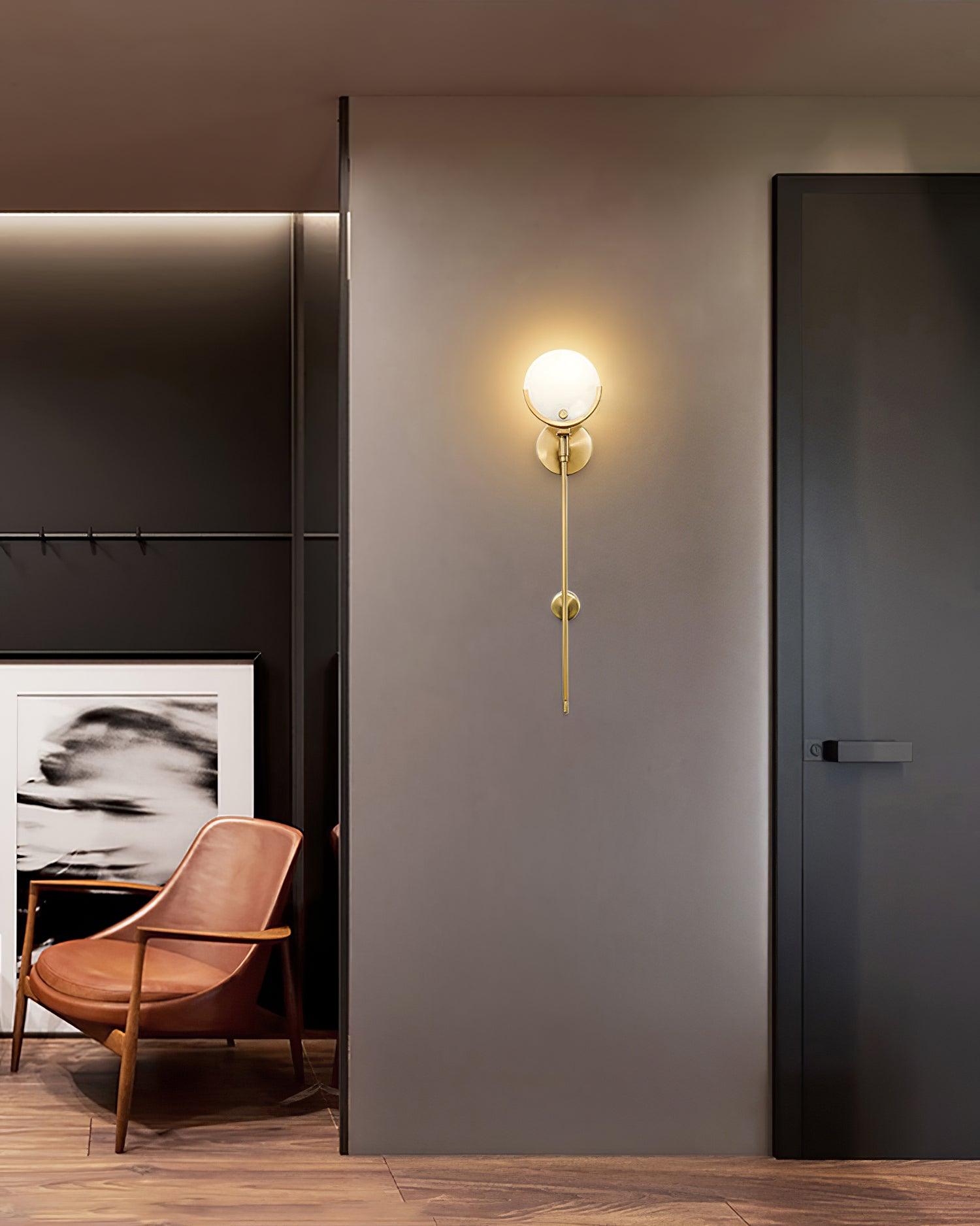 Zavarara Sphere Alabaster Wall Light - Blowlighting