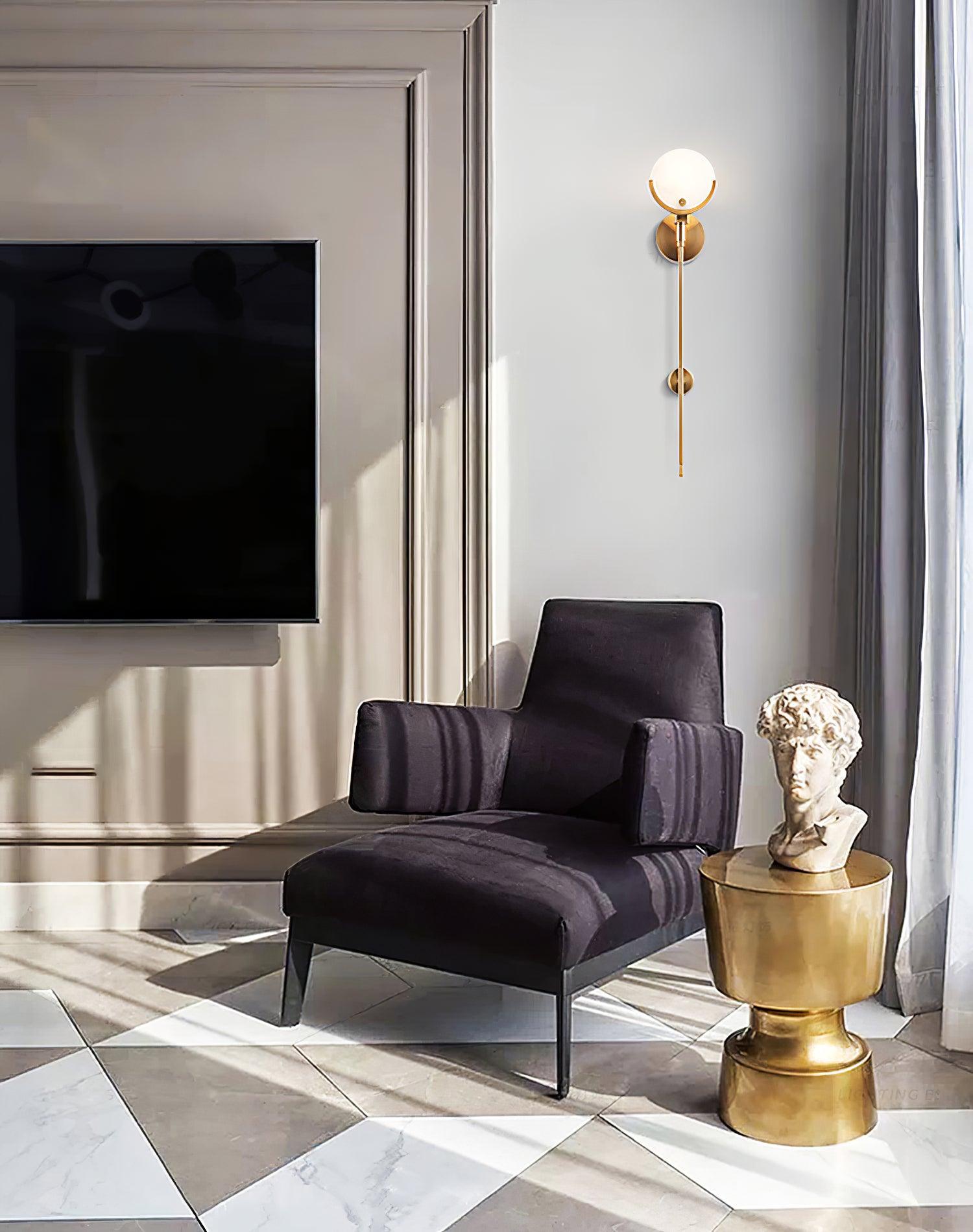 Zavarara Sphere Alabaster Wall Light - Blowlighting