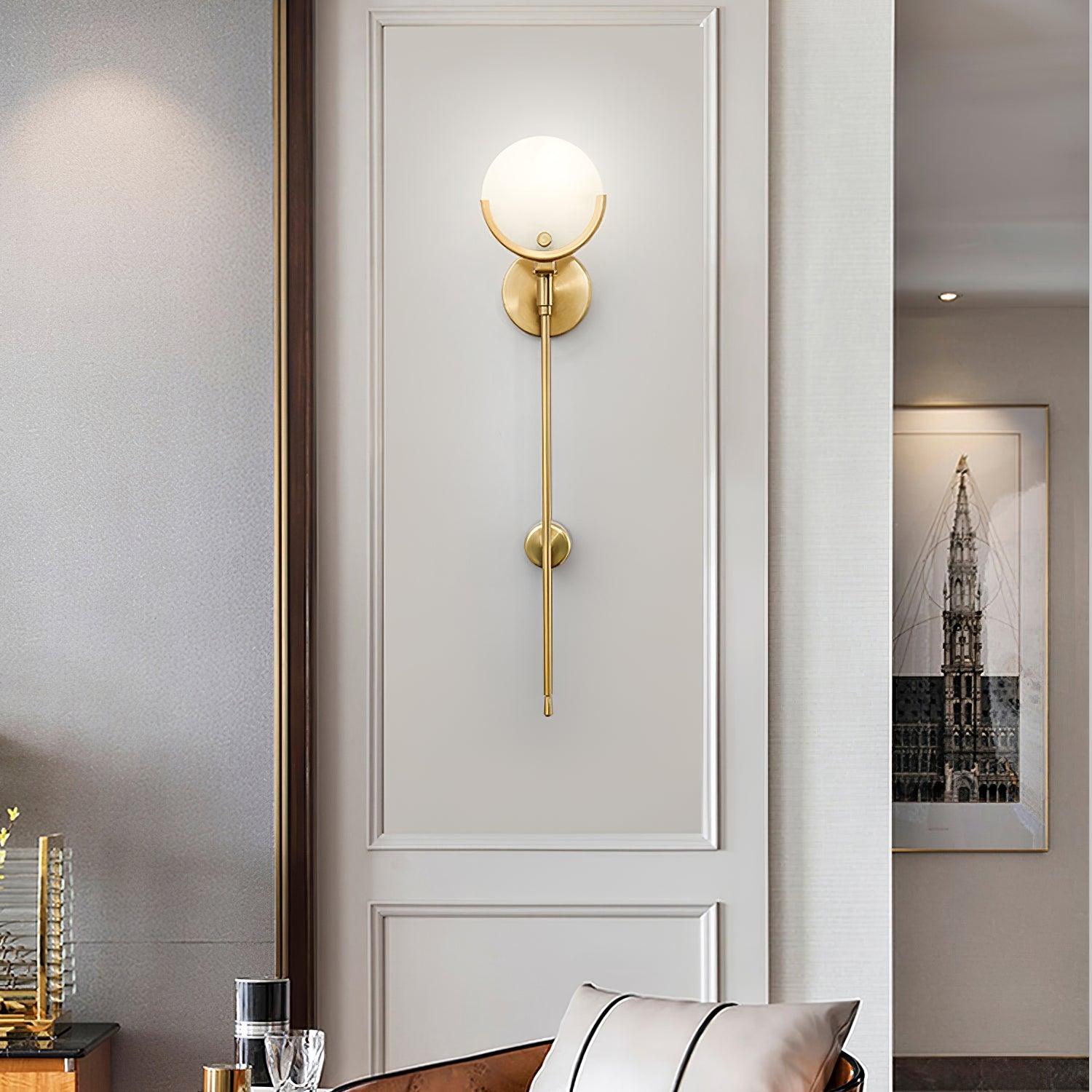 Zavarara Sphere Alabaster Wall Light - Blowlighting