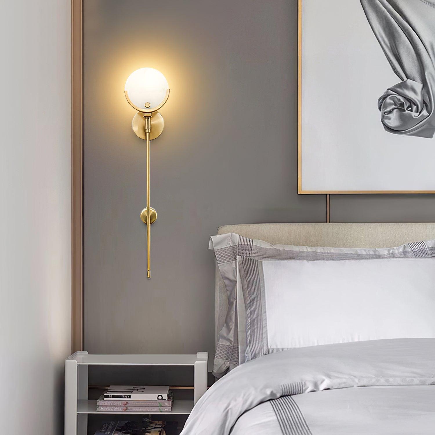 Zavarara Sphere Alabaster Wall Light - Blowlighting