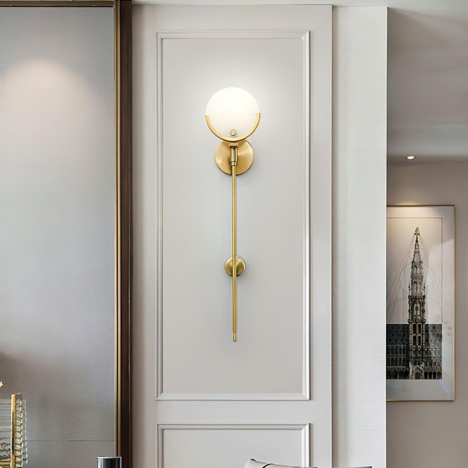 Zavarara Sphere Alabaster Wall Light - Blowlighting