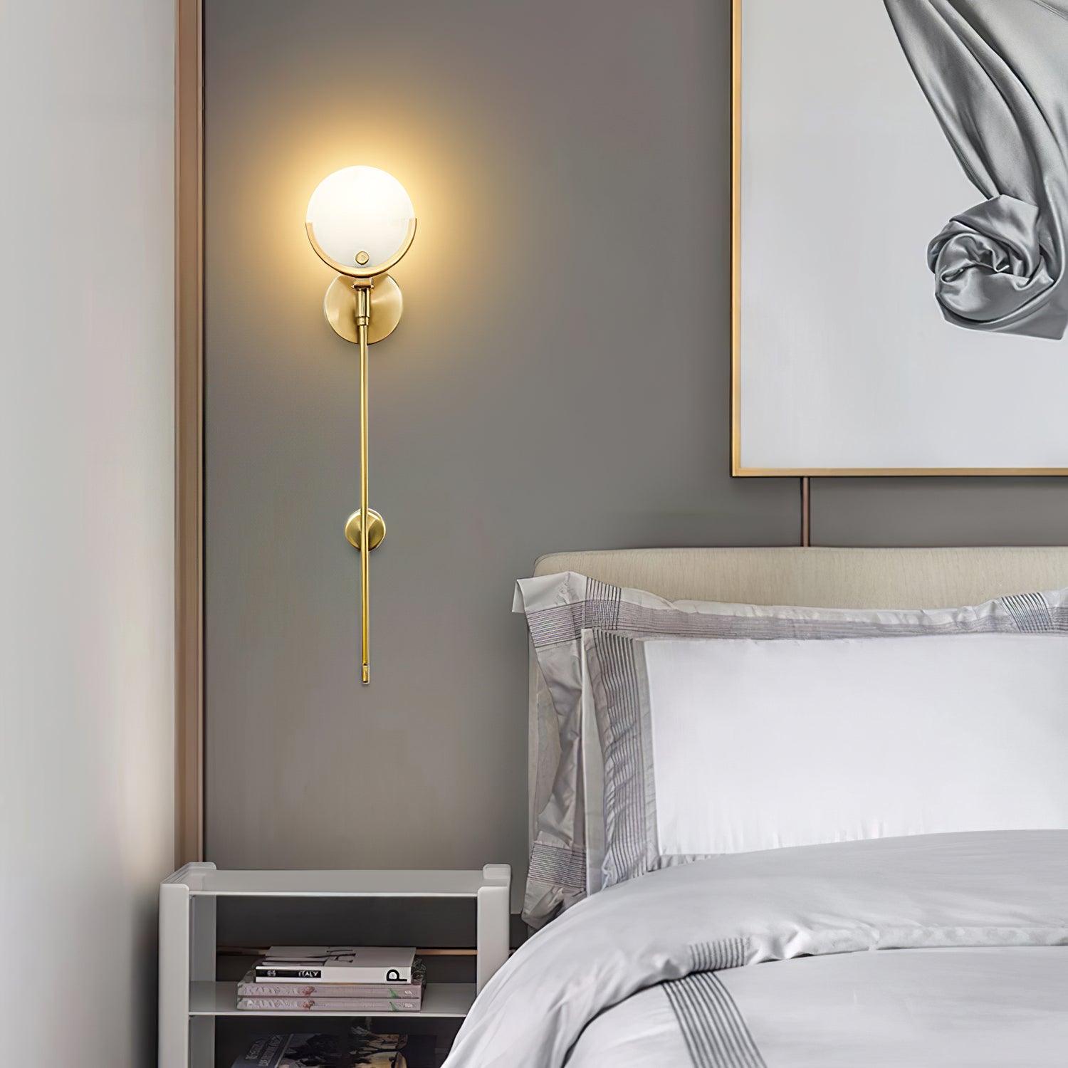 Zavarara Sphere Alabaster Wall Light - Blowlighting