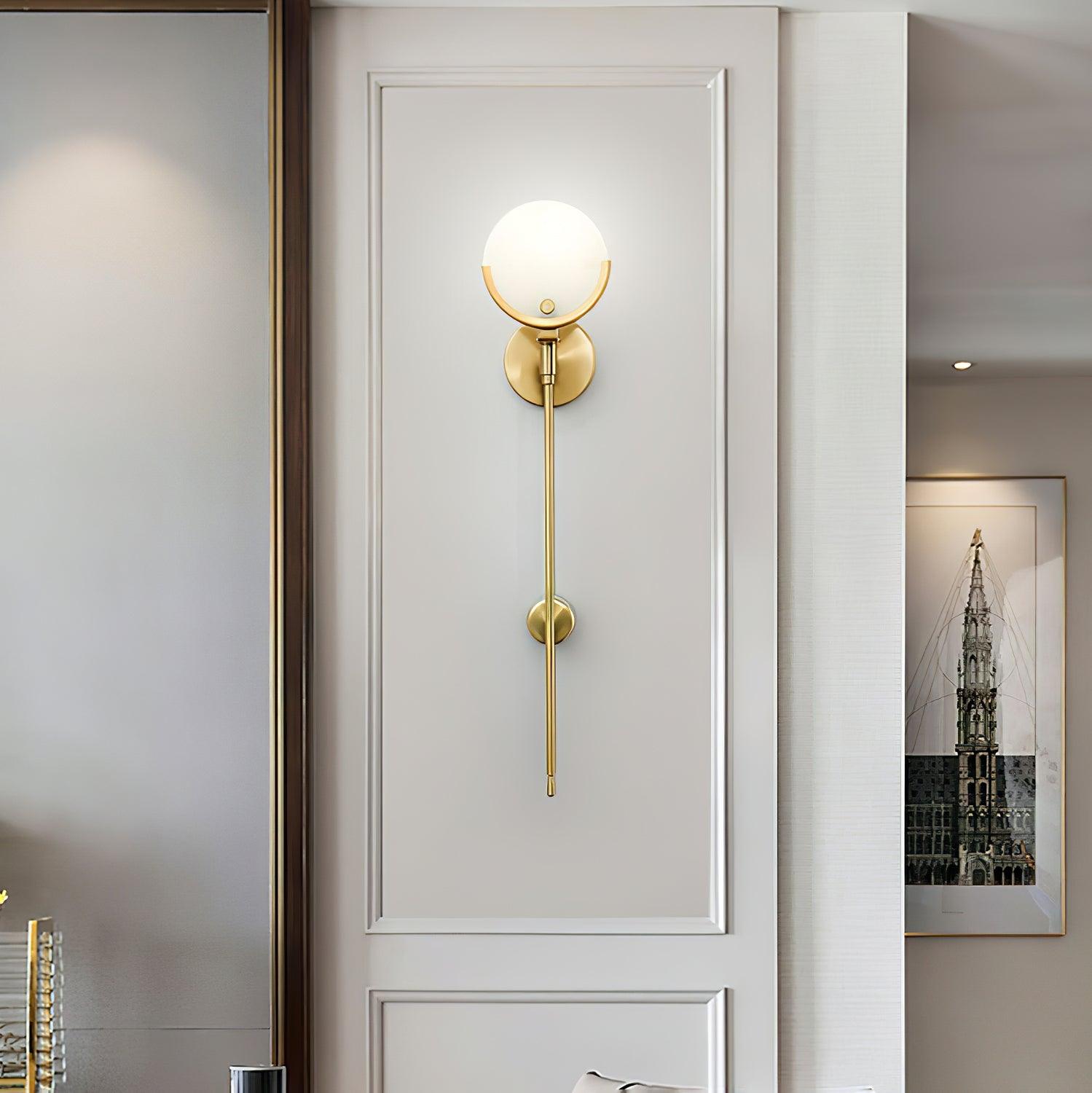 Zavarara Sphere Alabaster Wall Light - Blowlighting