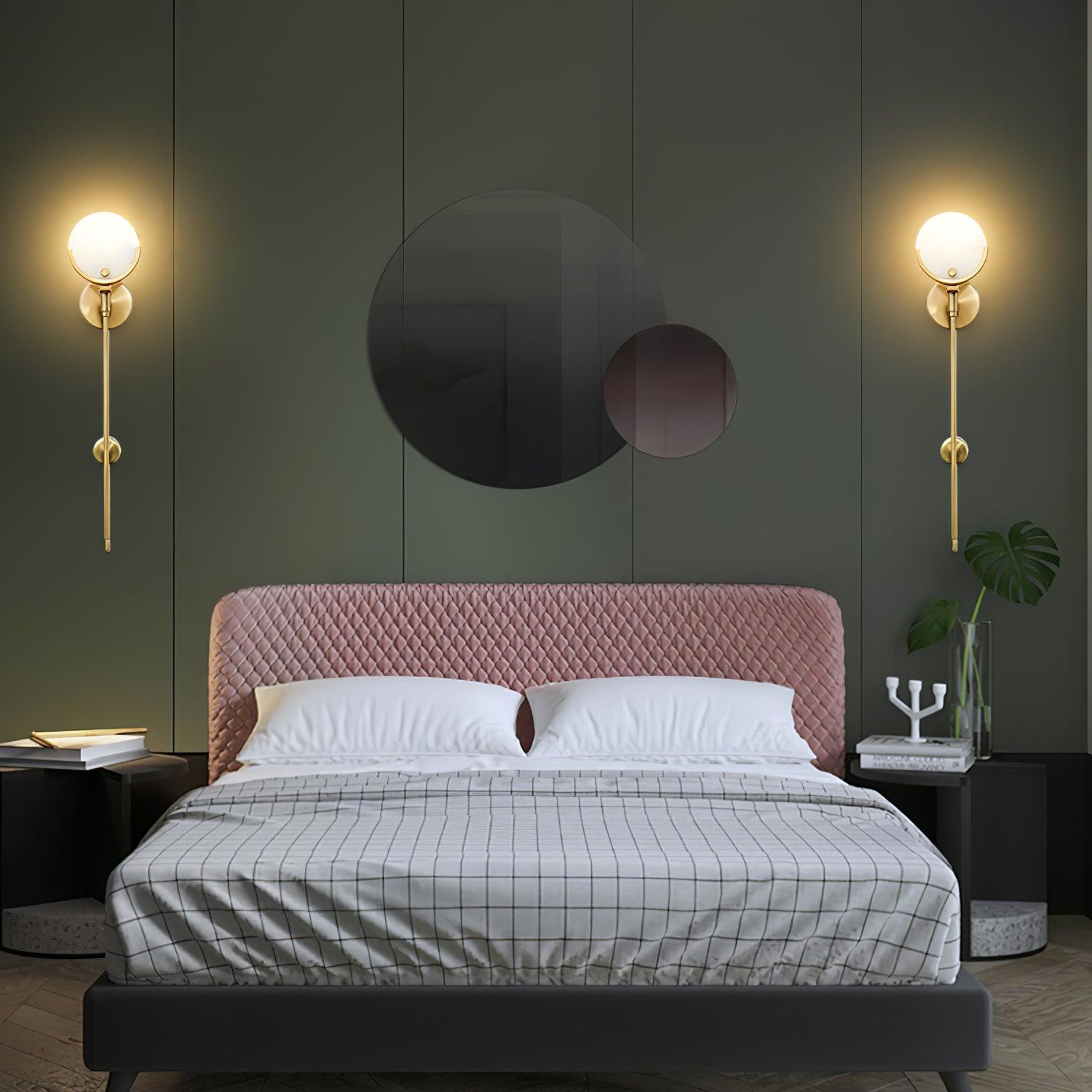 Zavarara Sphere Alabaster Wall Light - Blowlighting