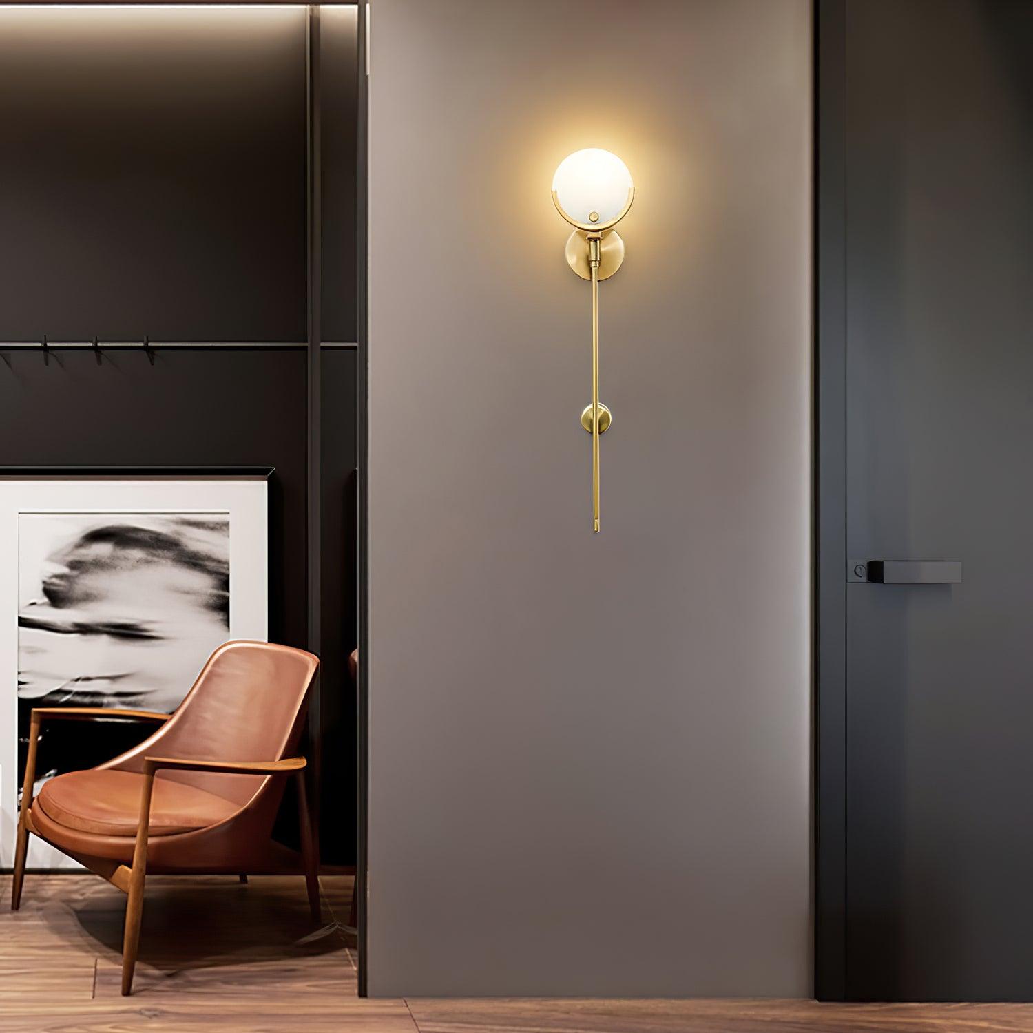 Zavarara Sphere Alabaster Wall Light - Blowlighting