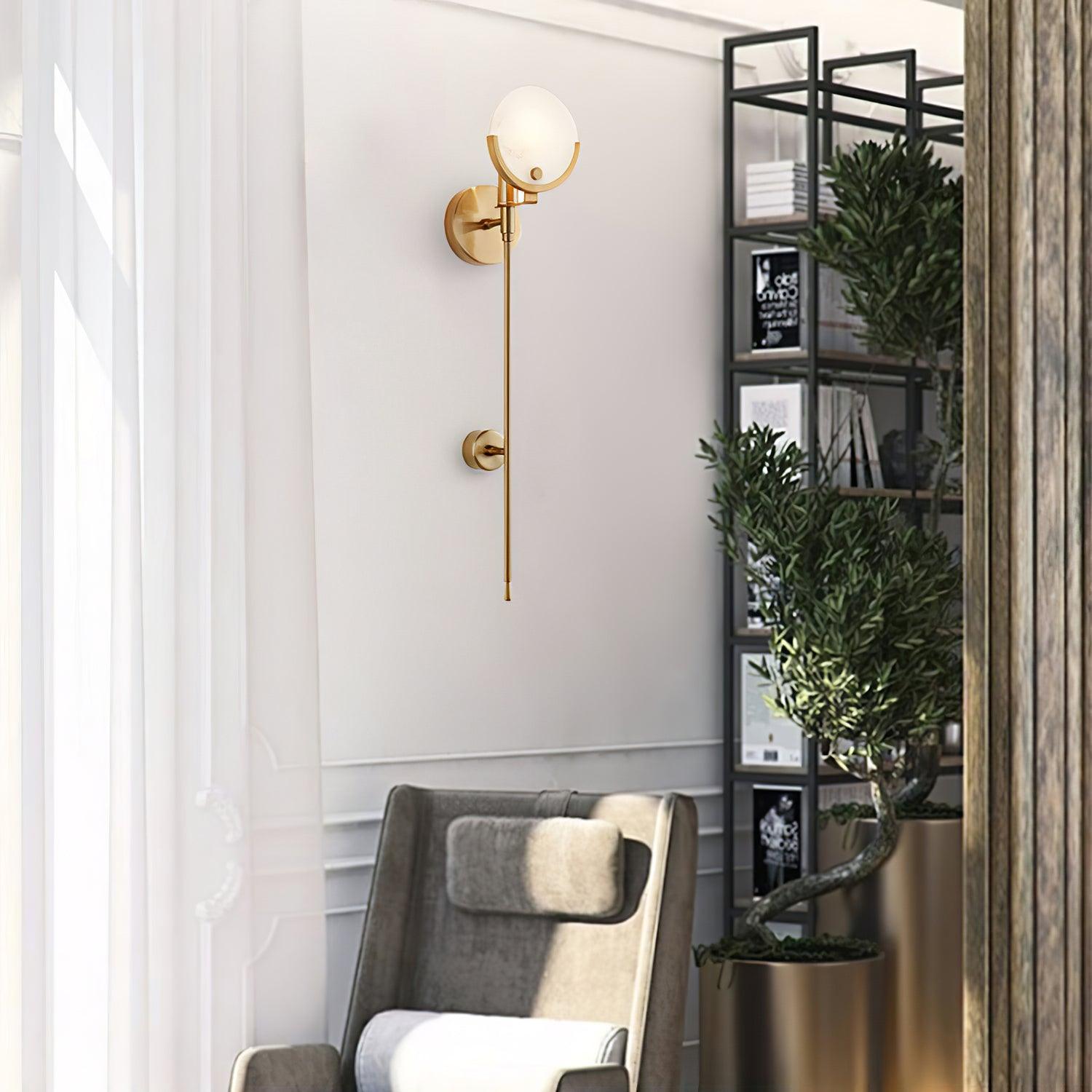 Zavarara Sphere Alabaster Wall Light - Blowlighting