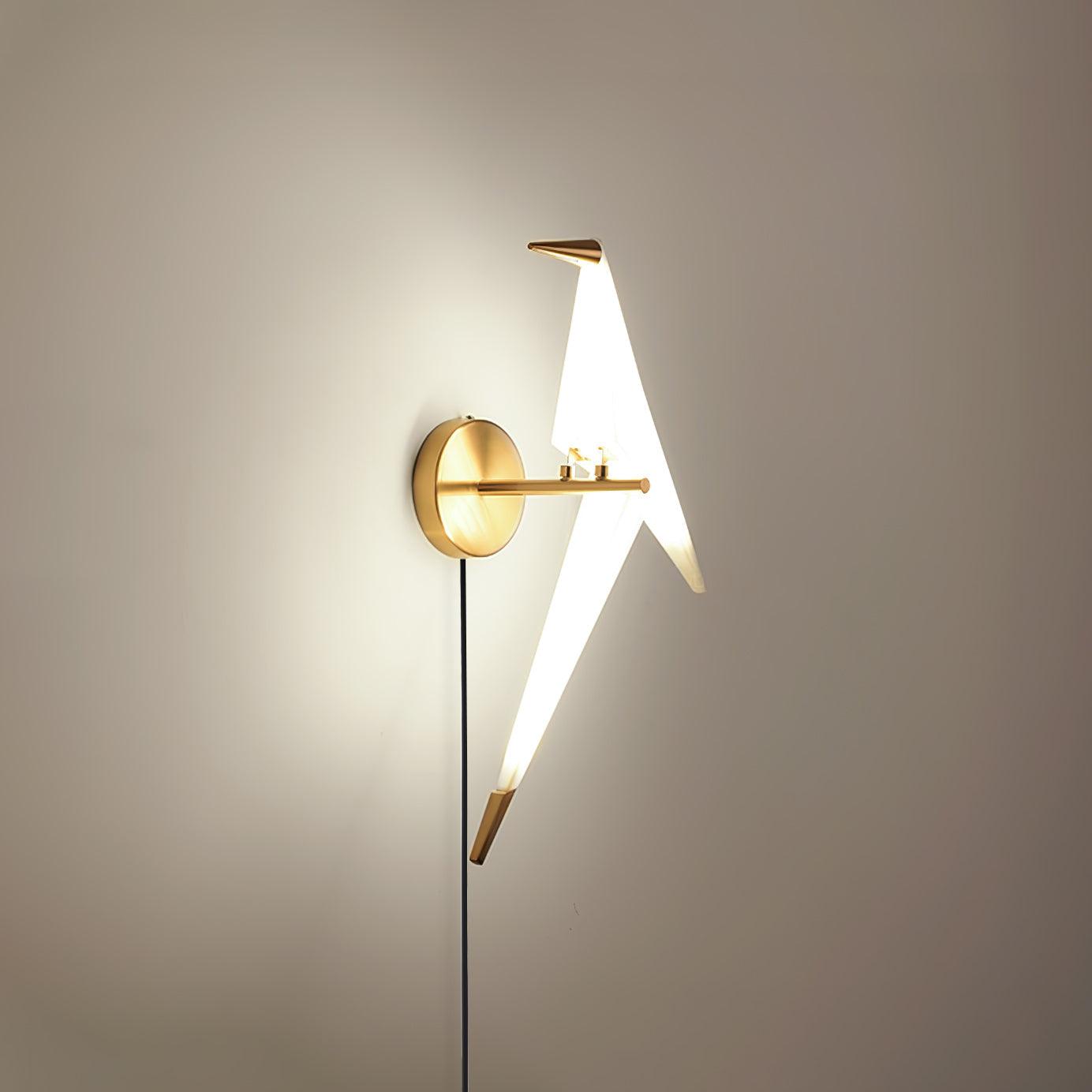 Paper Crane Plug-In Wall Lamp - Blowlighting