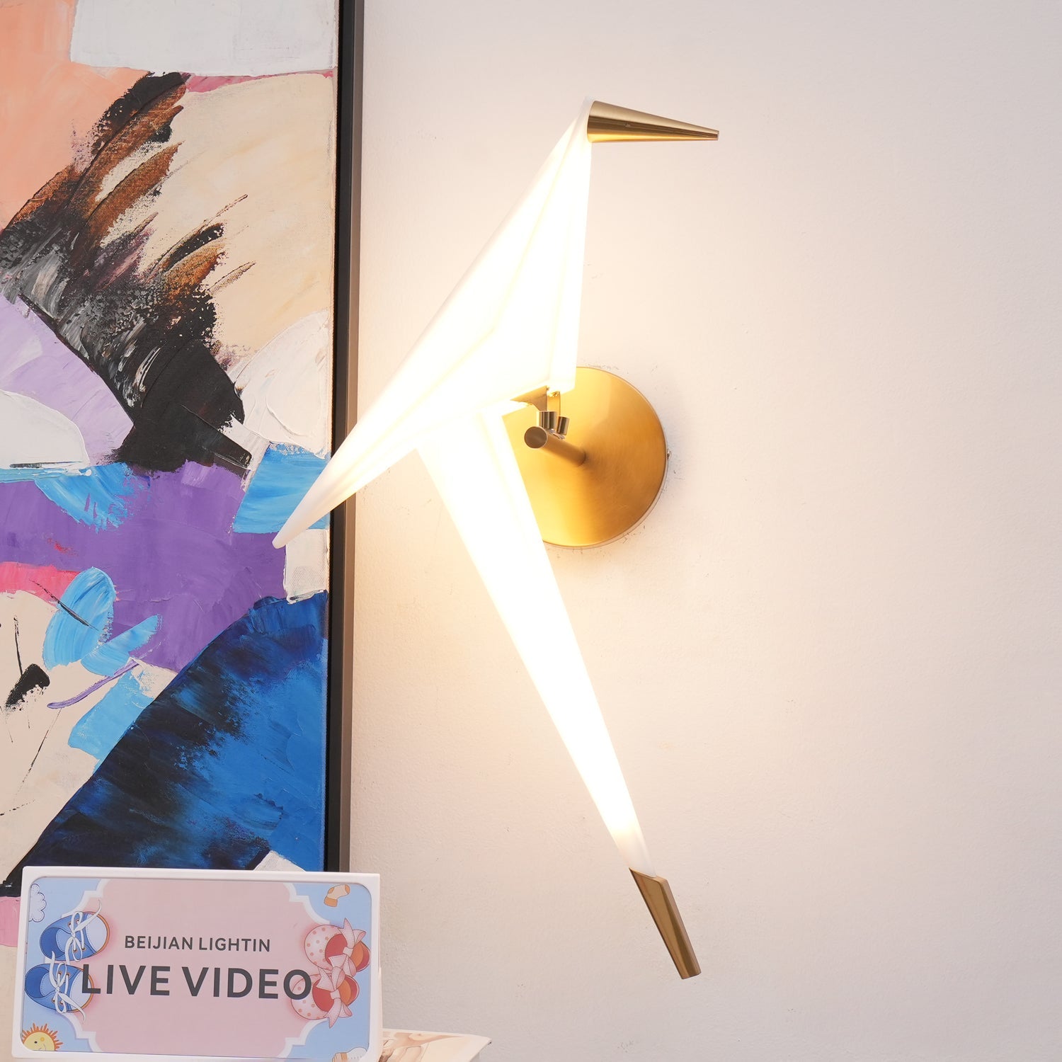 Paper Crane Plug-In Wall Lamp - Blowlighting