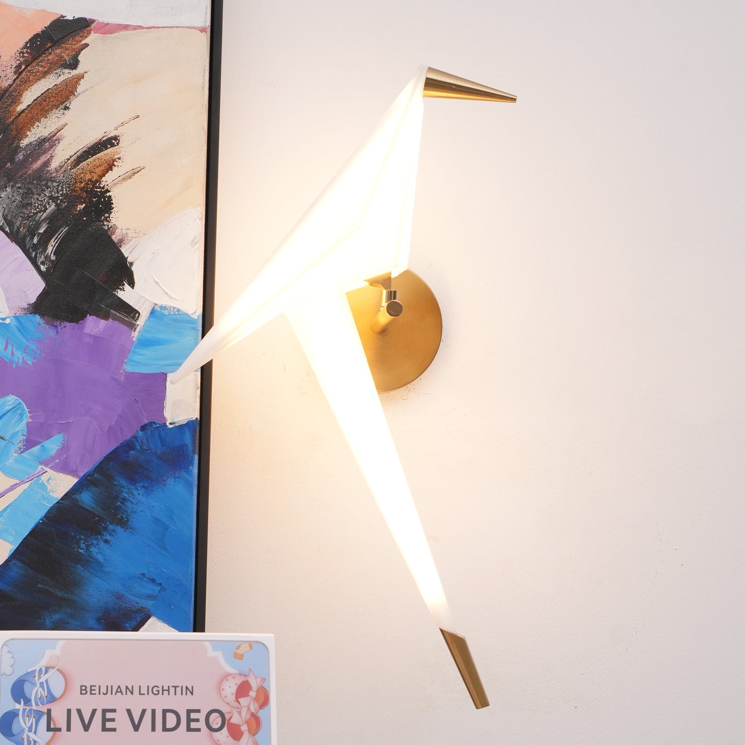 Paper Crane Plug-In Wall Lamp - Blowlighting