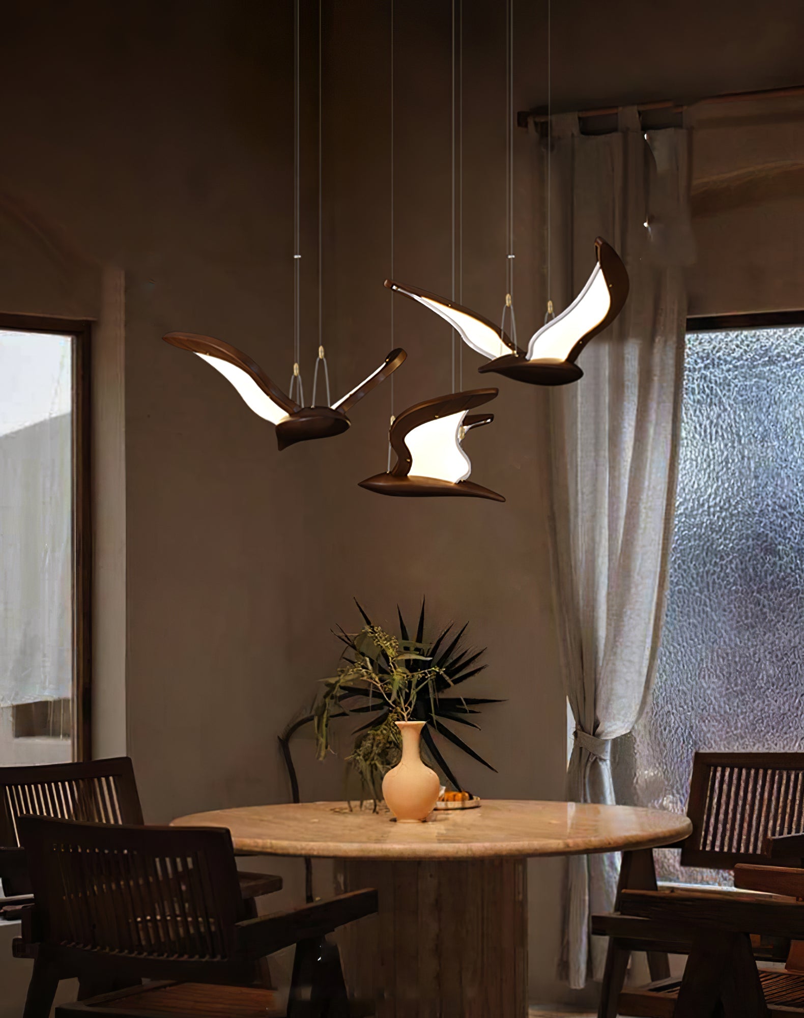 Lyvynia Organic Wood Pendant Light - Blowlighting