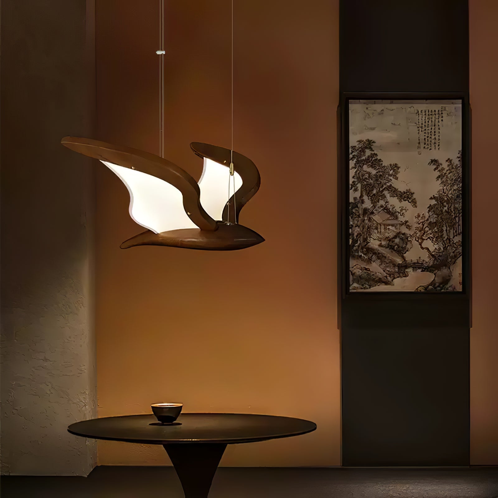 Lyvynia Organic Wood Pendant Light - Blowlighting