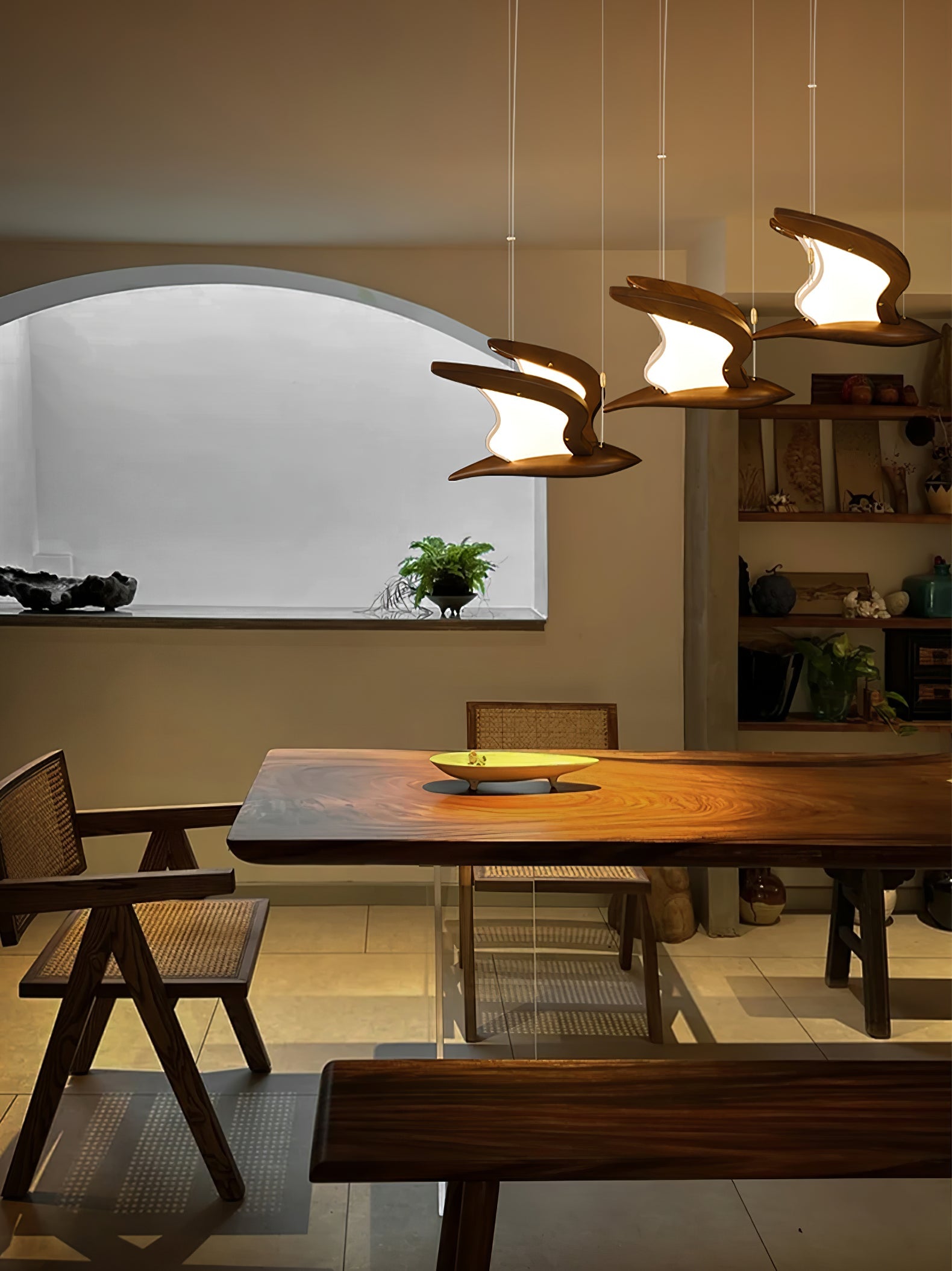 Lyvynia Organic Wood Pendant Light - Blowlighting