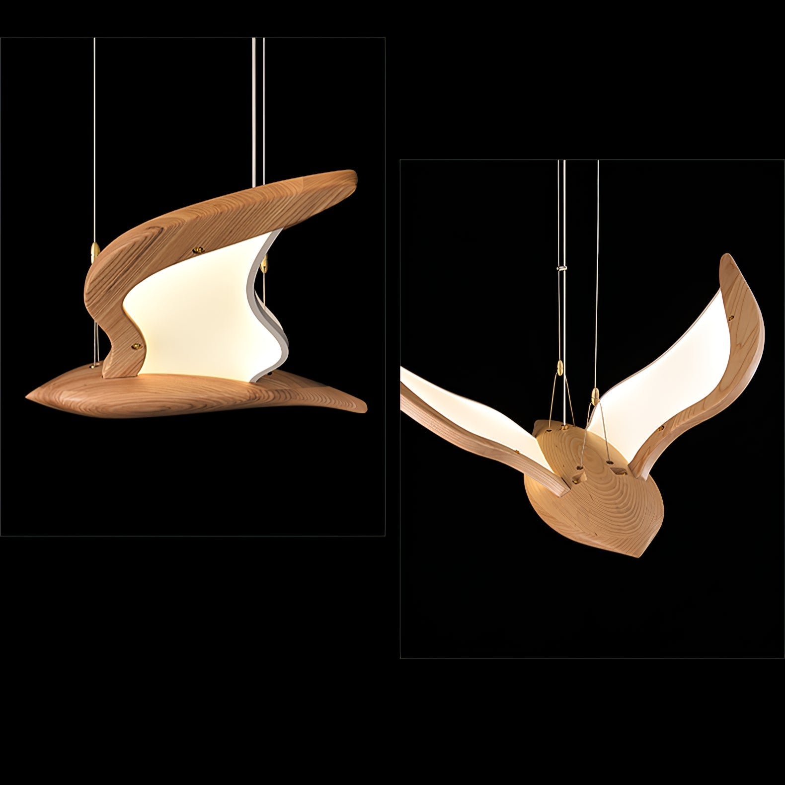 Lyvynia Organic Wood Pendant Light - Blowlighting