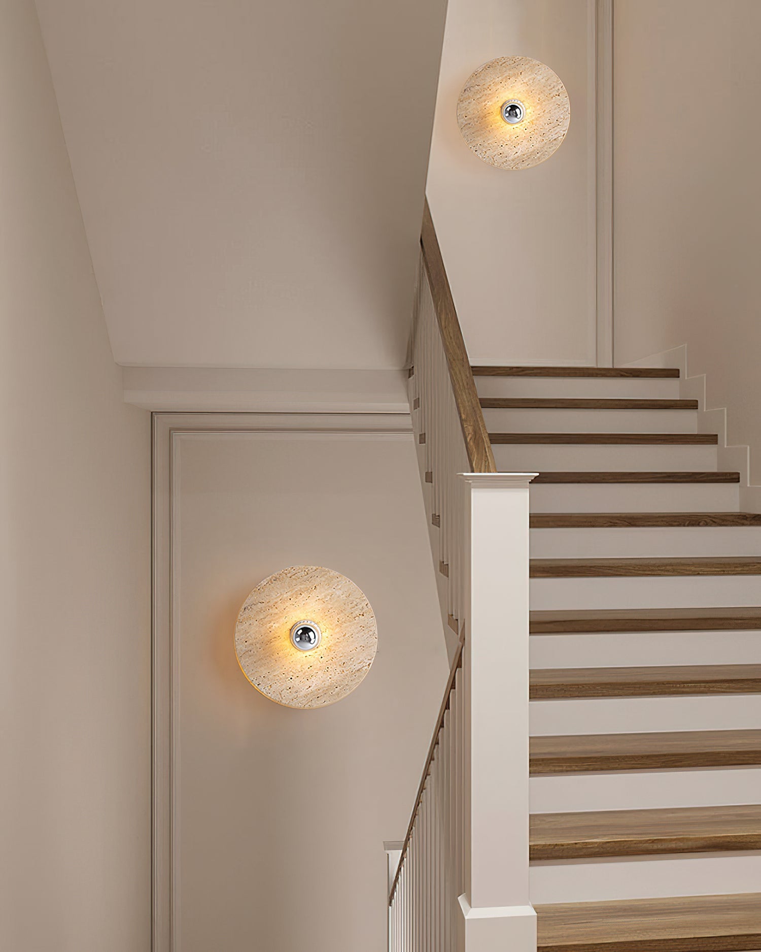 Avize Minimalist Travertine Ceiling Light