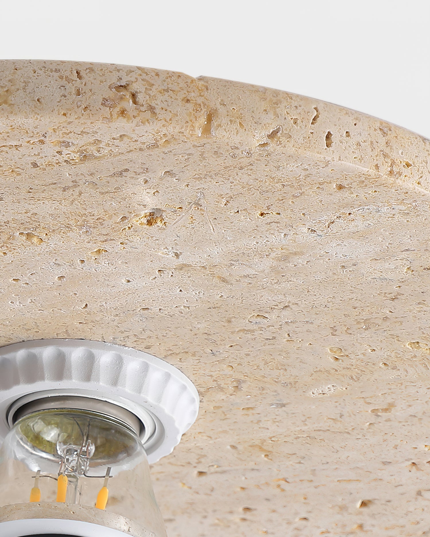 Avize Minimalist Travertine Ceiling Light