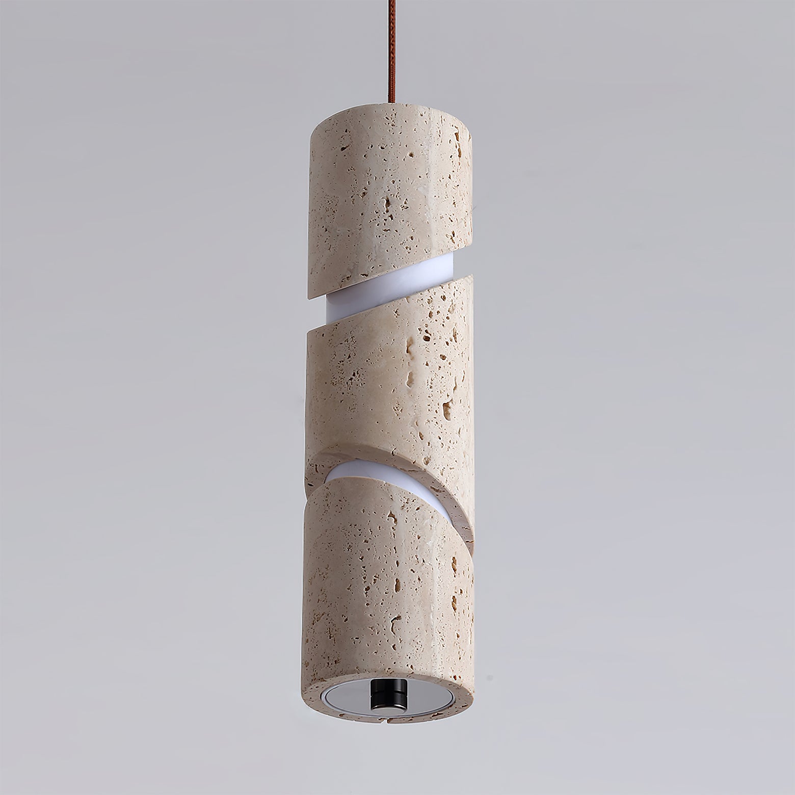 Awsinil Modern Yellow Travertine Pendant Light