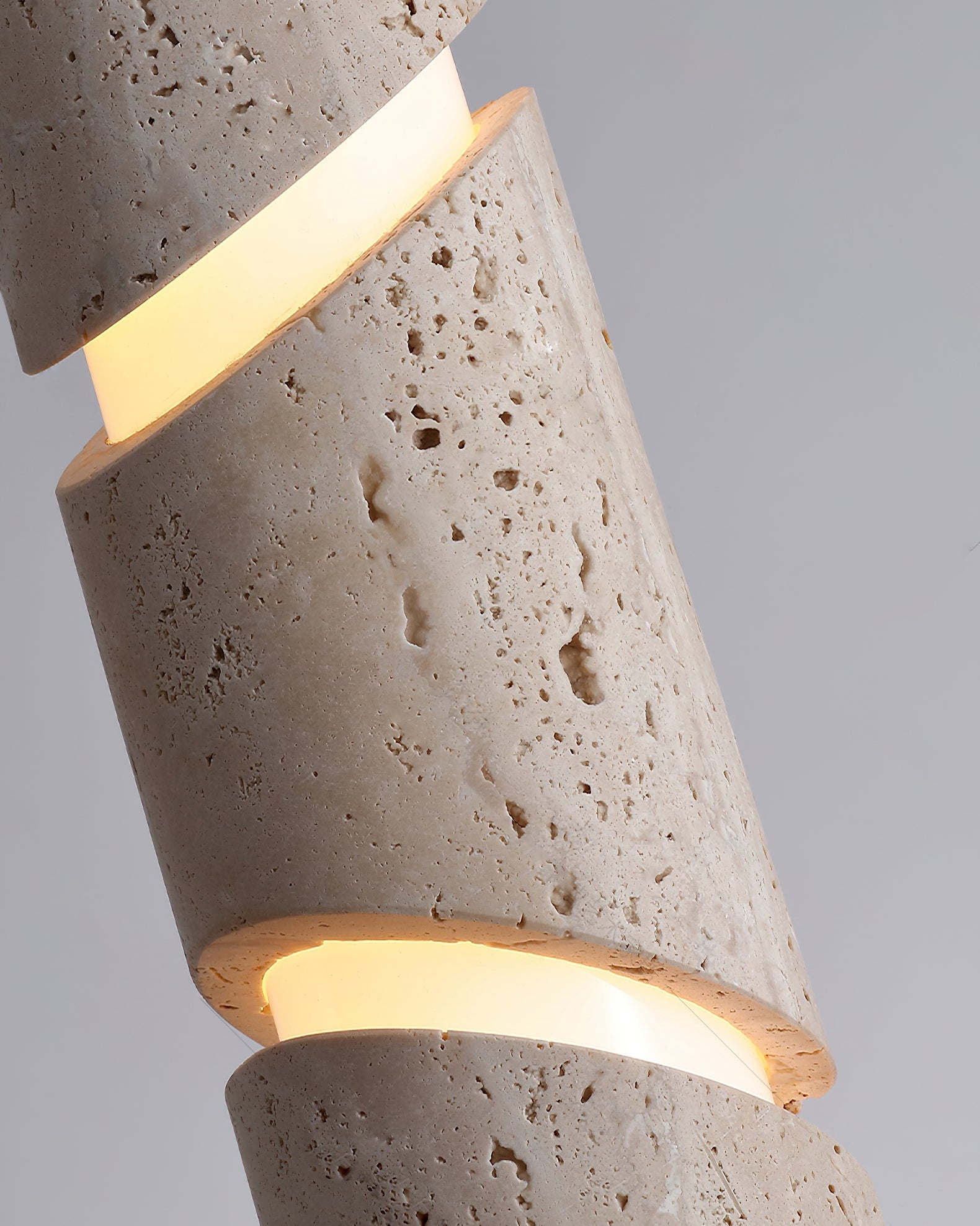 Awsinil Modern Yellow Travertine Pendant Light