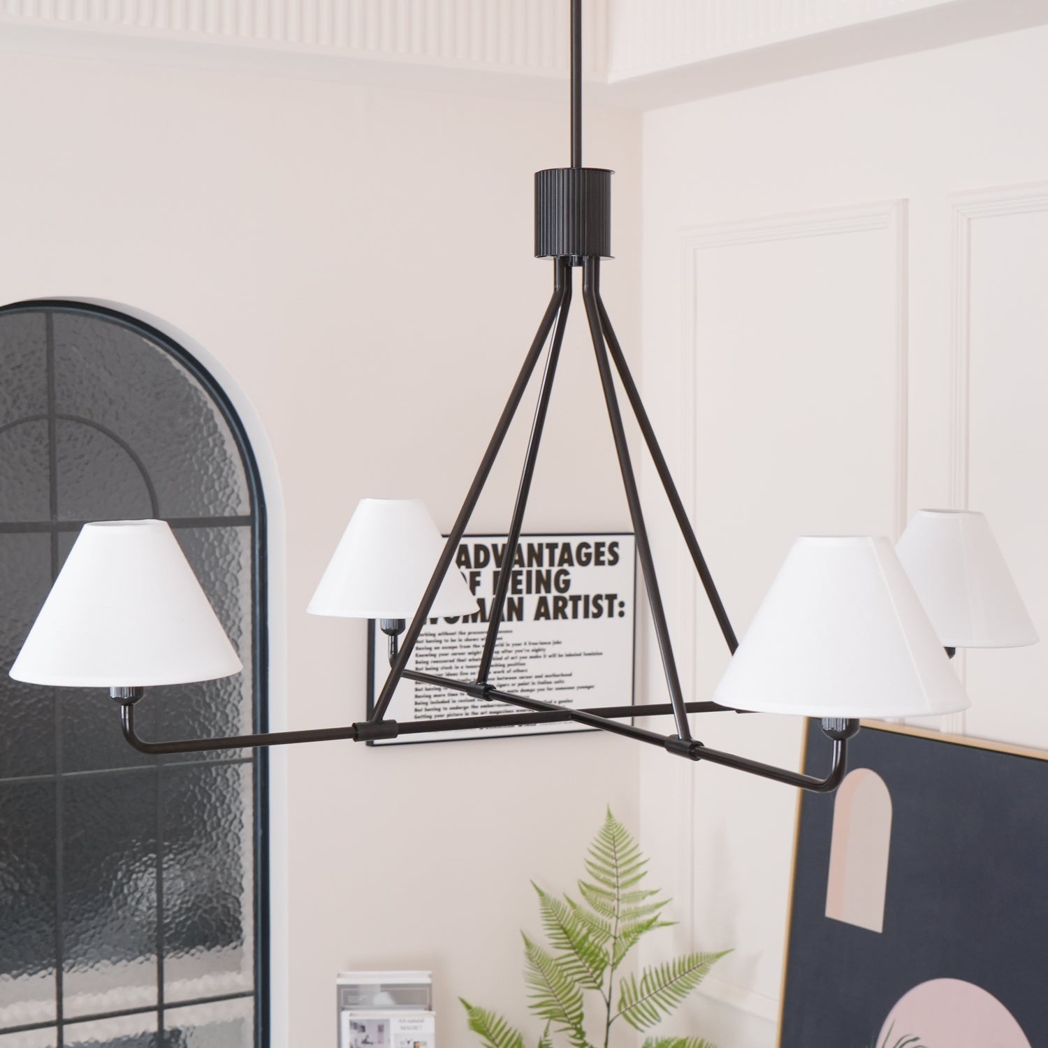 Aurora Chandelier Cone Shade Minimalist - Blowlighting