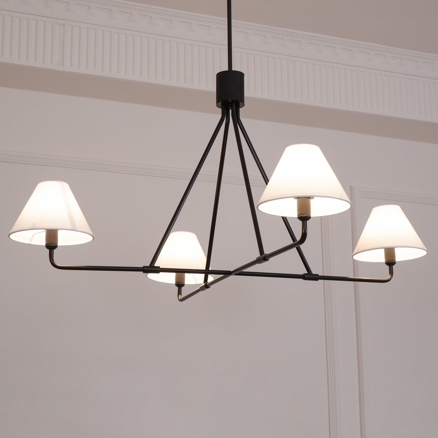 Aurora Chandelier Cone Shade Minimalist - Blowlighting
