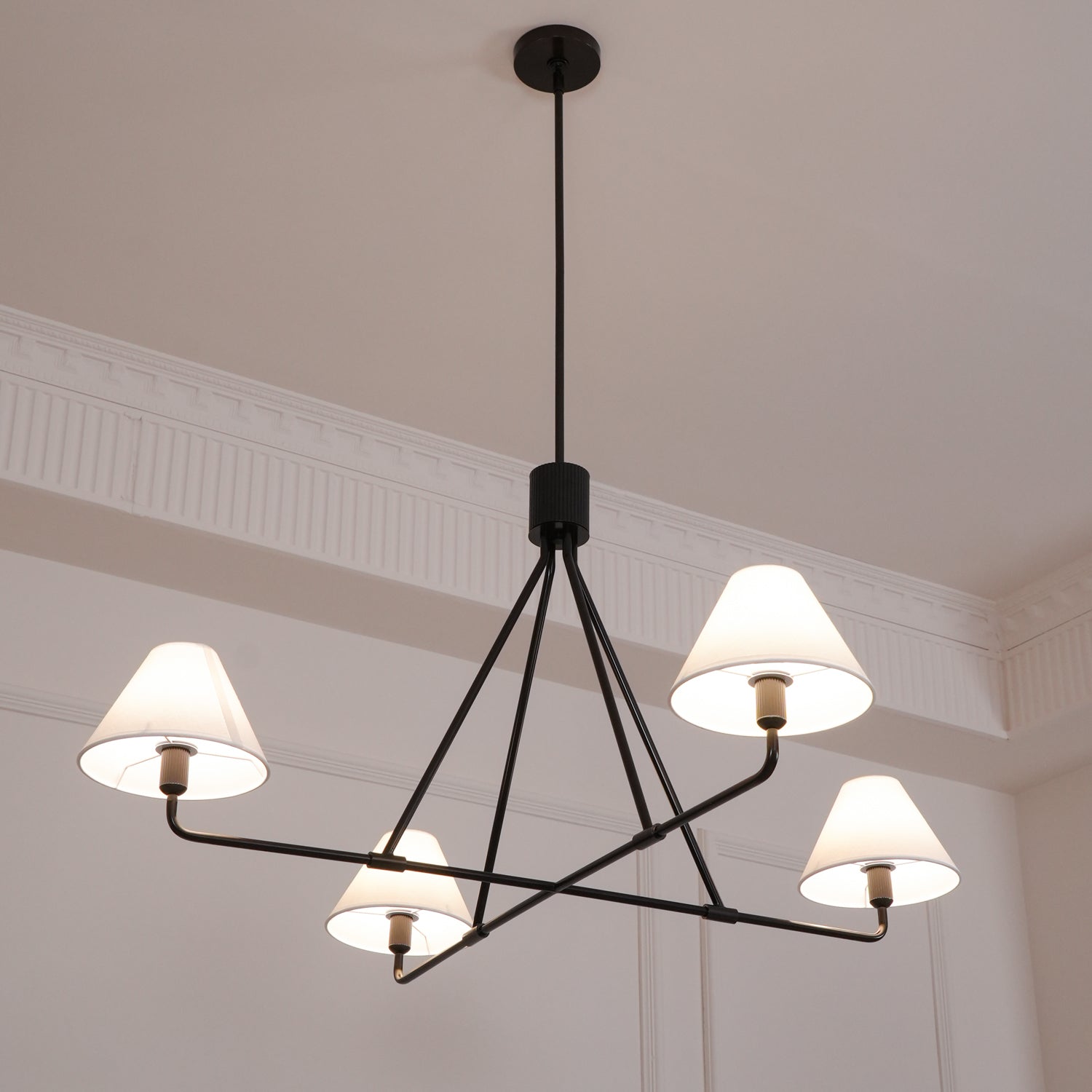 Aurora Chandelier Cone Shade Minimalist - Blowlighting