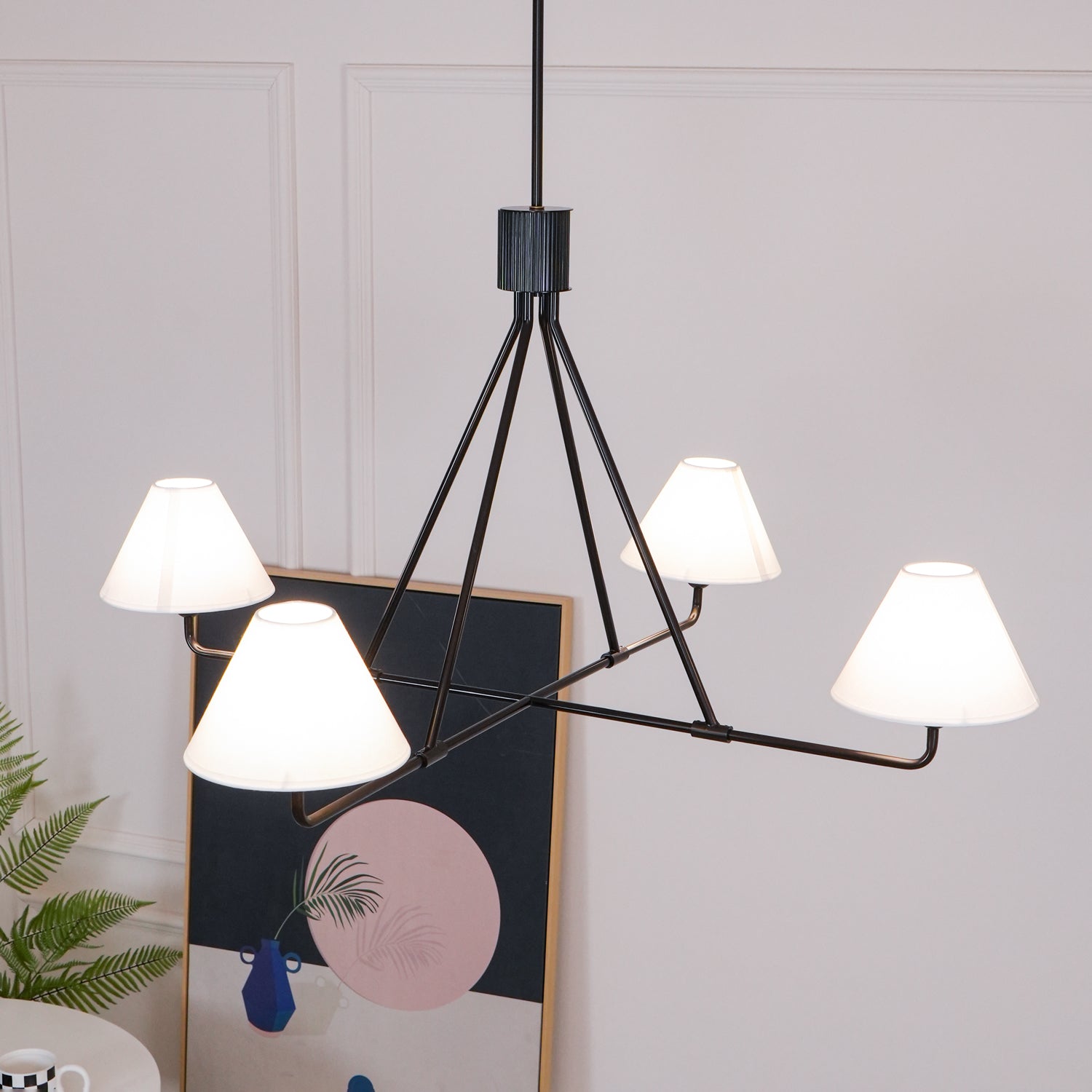 Aurora Chandelier Cone Shade Minimalist - Blowlighting