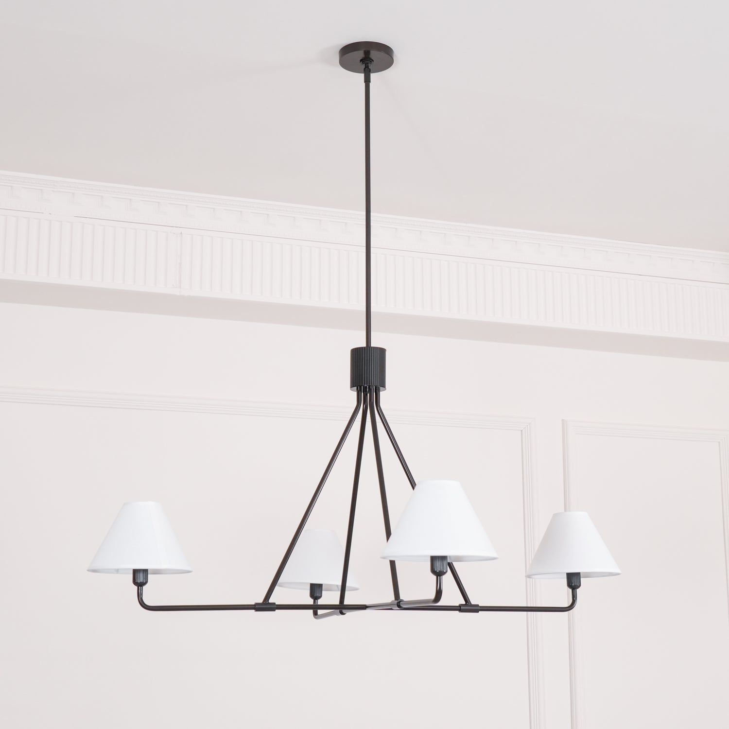 Aurora Chandelier Cone Shade Minimalist - Blowlighting