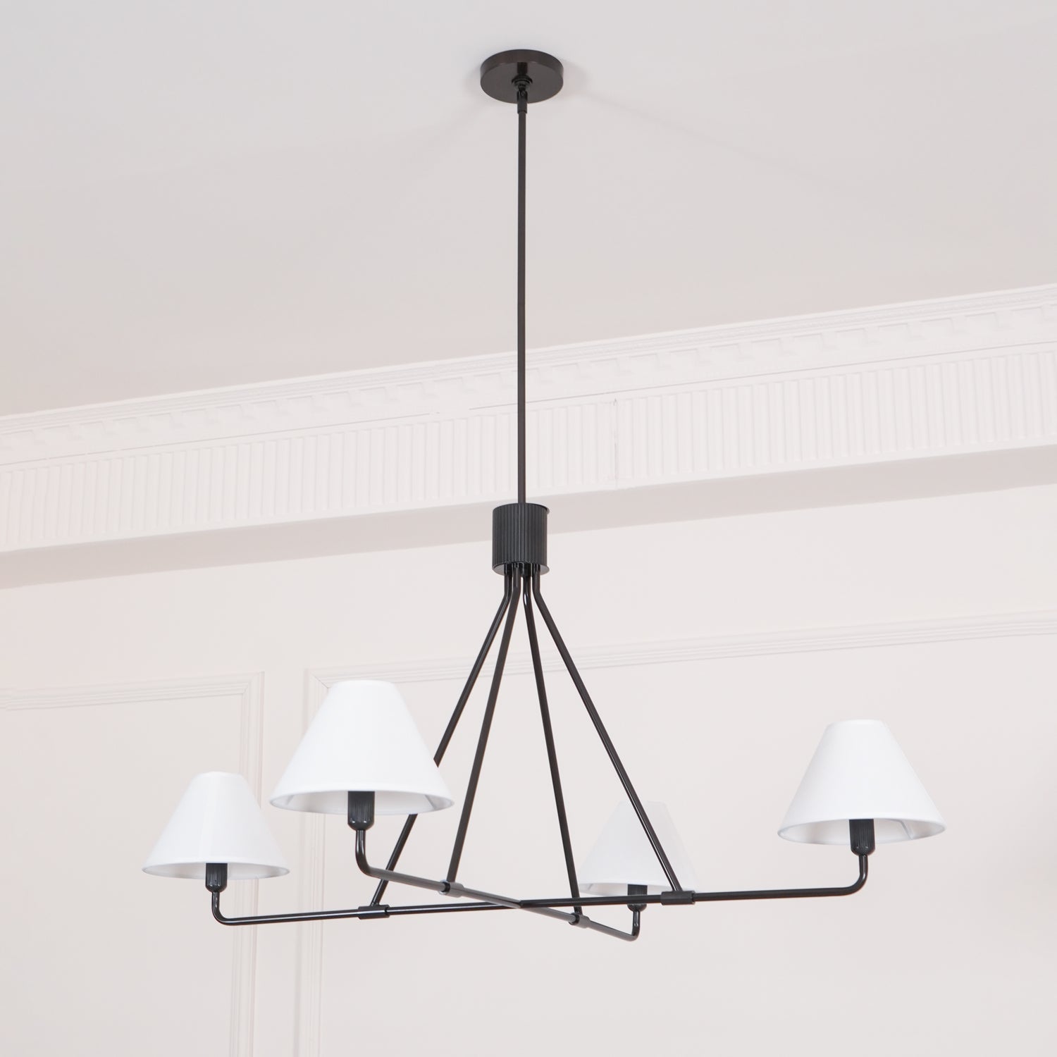 Aurora Chandelier Cone Shade Minimalist - Blowlighting