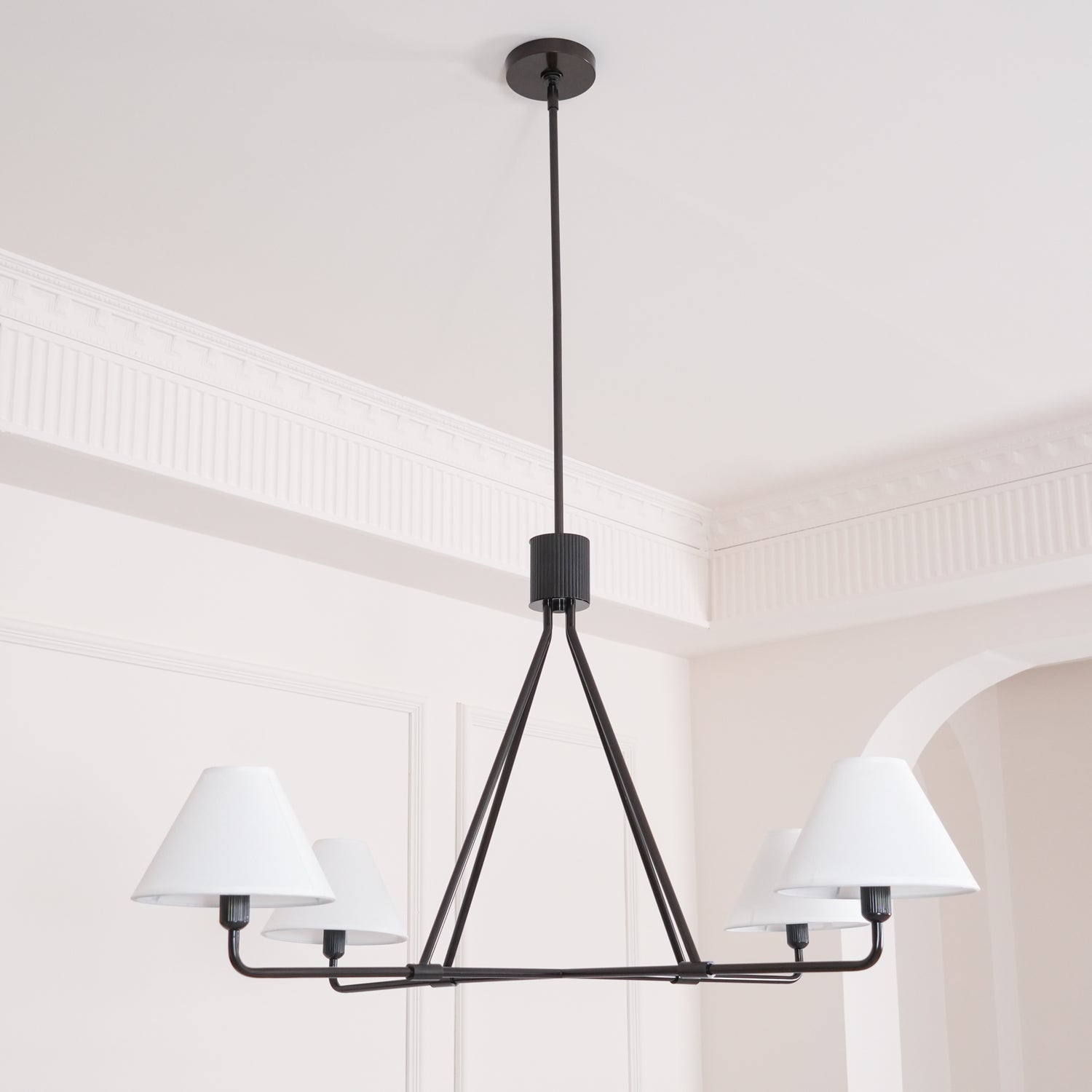 Aurora Chandelier Cone Shade Minimalist - Blowlighting