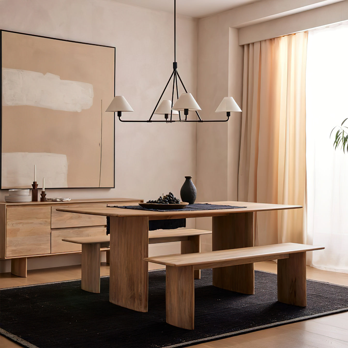 Aurora Chandelier Cone Shade Minimalist - Blowlighting