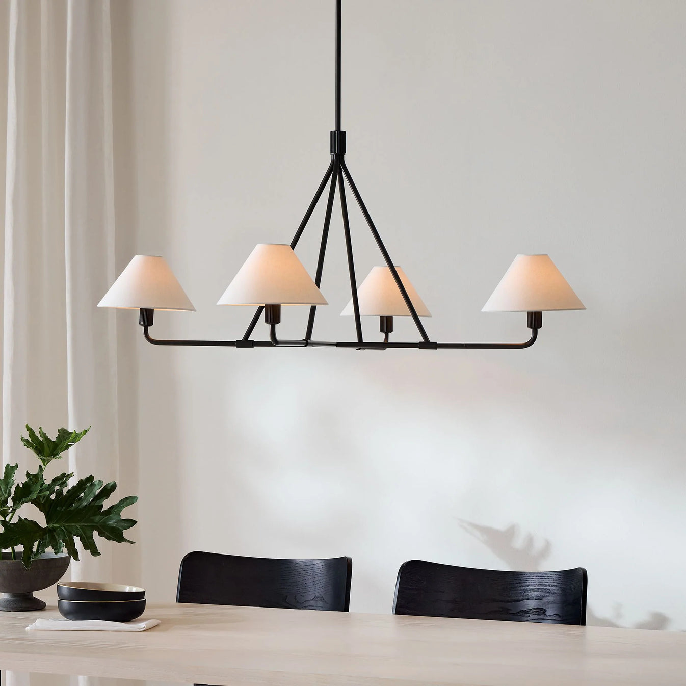 Aurora Chandelier Cone Shade Minimalist - Blowlighting
