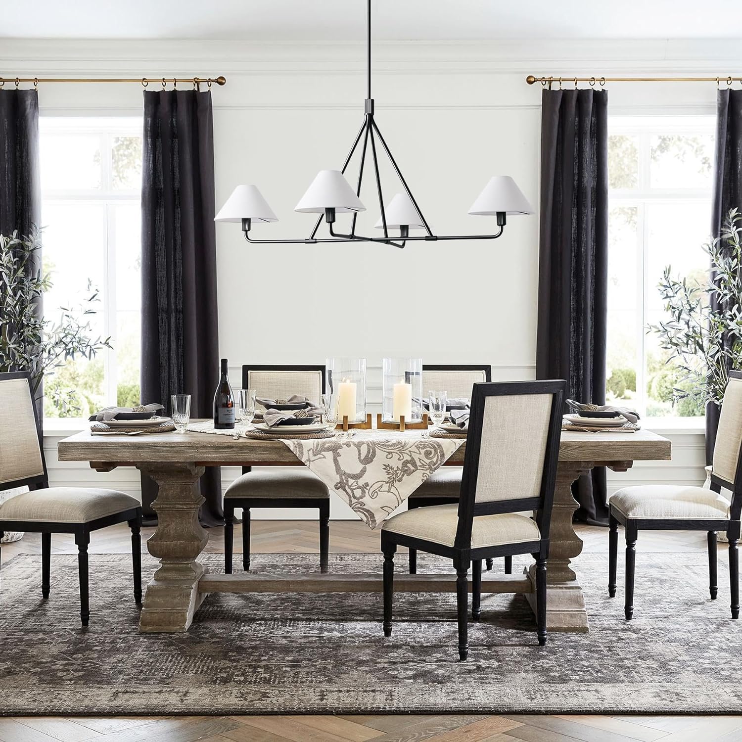 Aurora Chandelier Cone Shade Minimalist - Blowlighting
