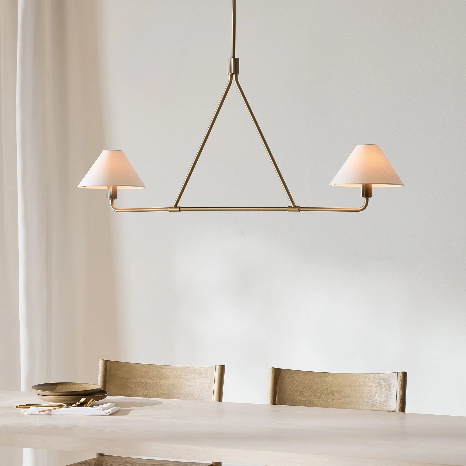 Aurora Chandelier Cone Shade Minimalist - Blowlighting